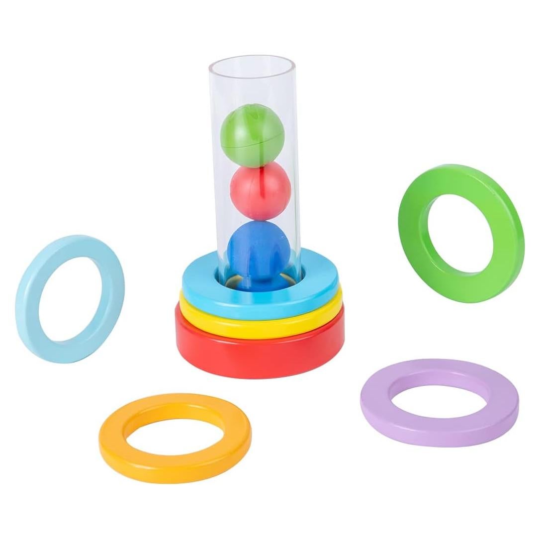 Anillos Apilables Interactivos Montessori para Bebés - 6 meses+