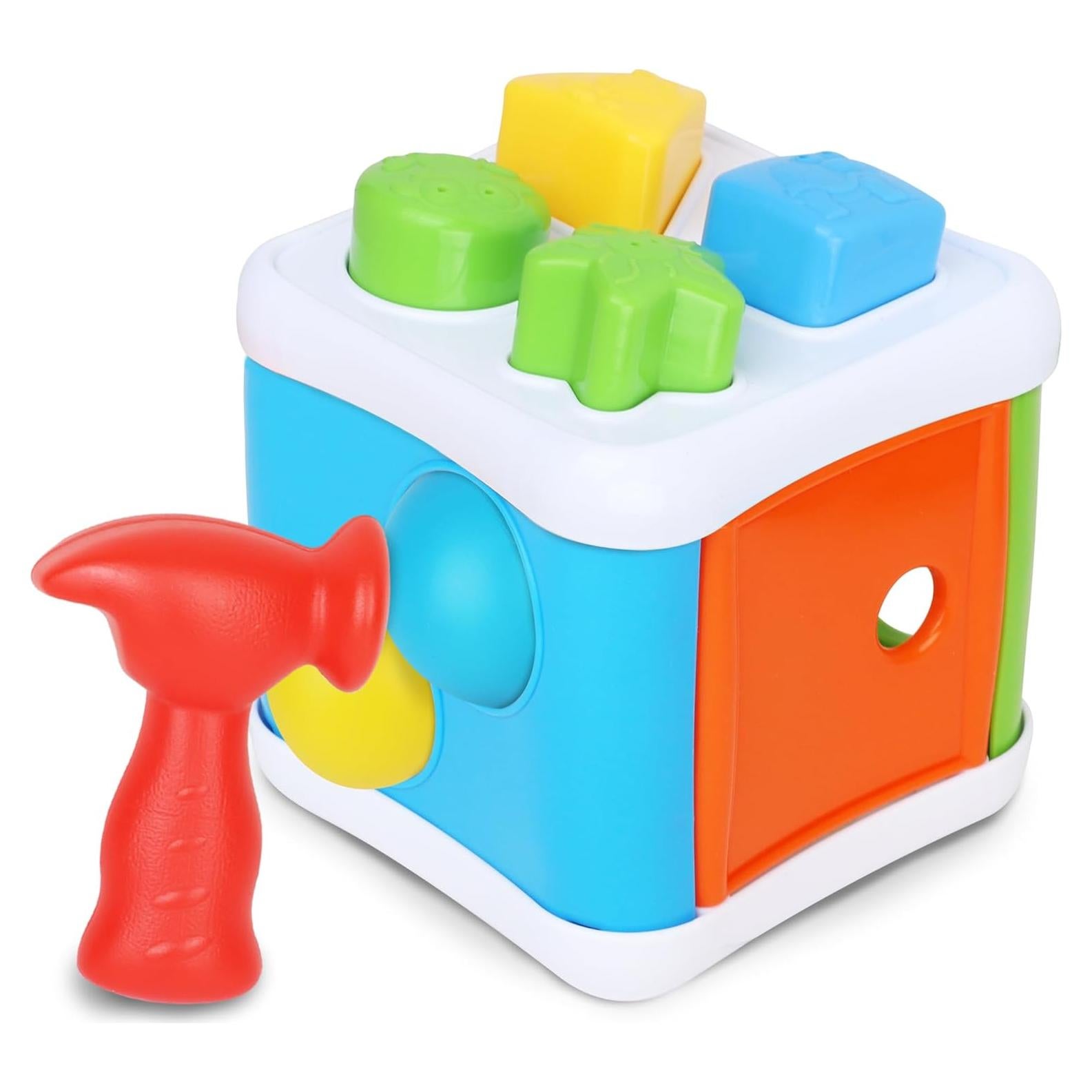 Martillo y Clasificador de Formas Playkidiz 2-en-1 para Bebés