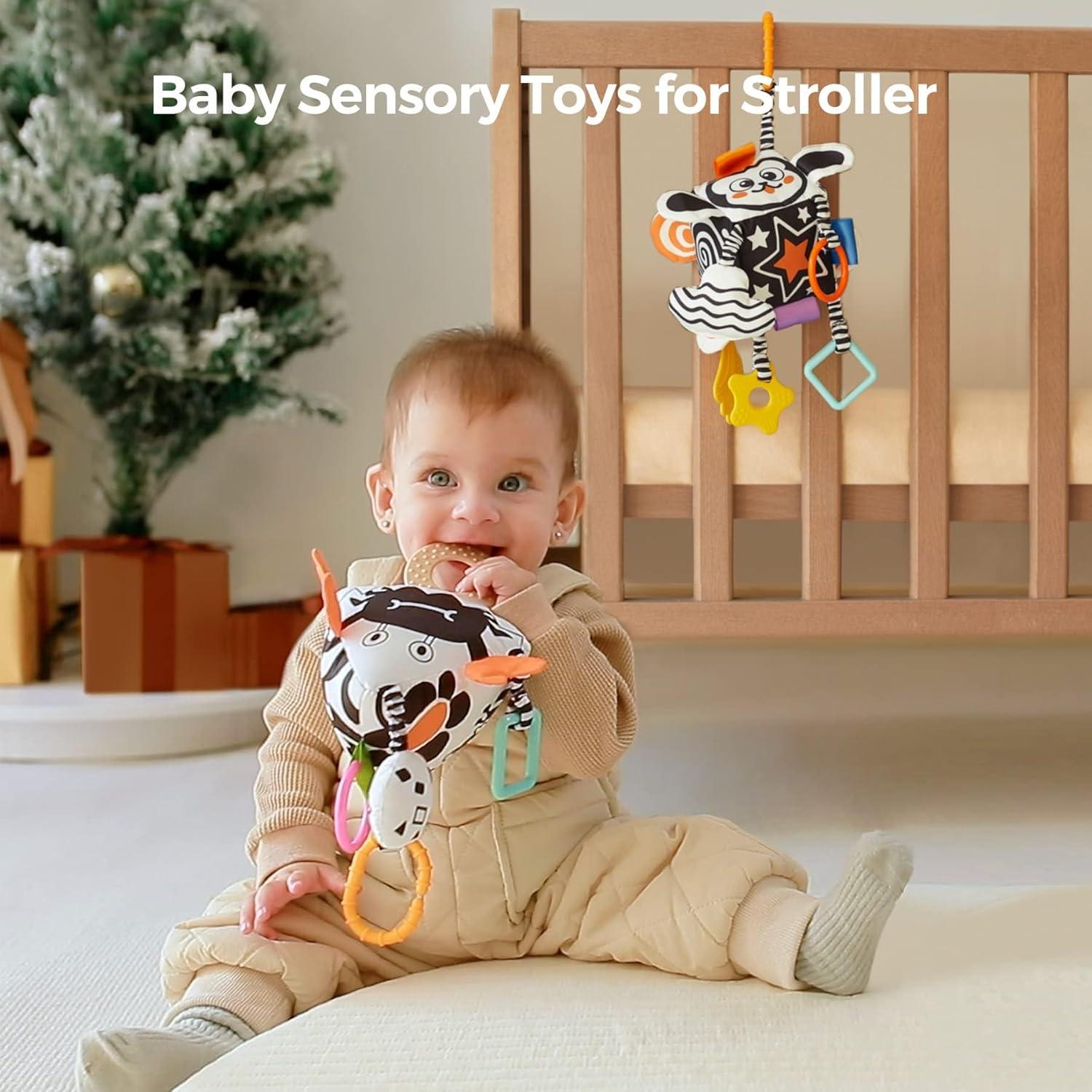 Juguetes para Bebés TUMAMA, Sonajeros de Alto Contraste 0-3 Años