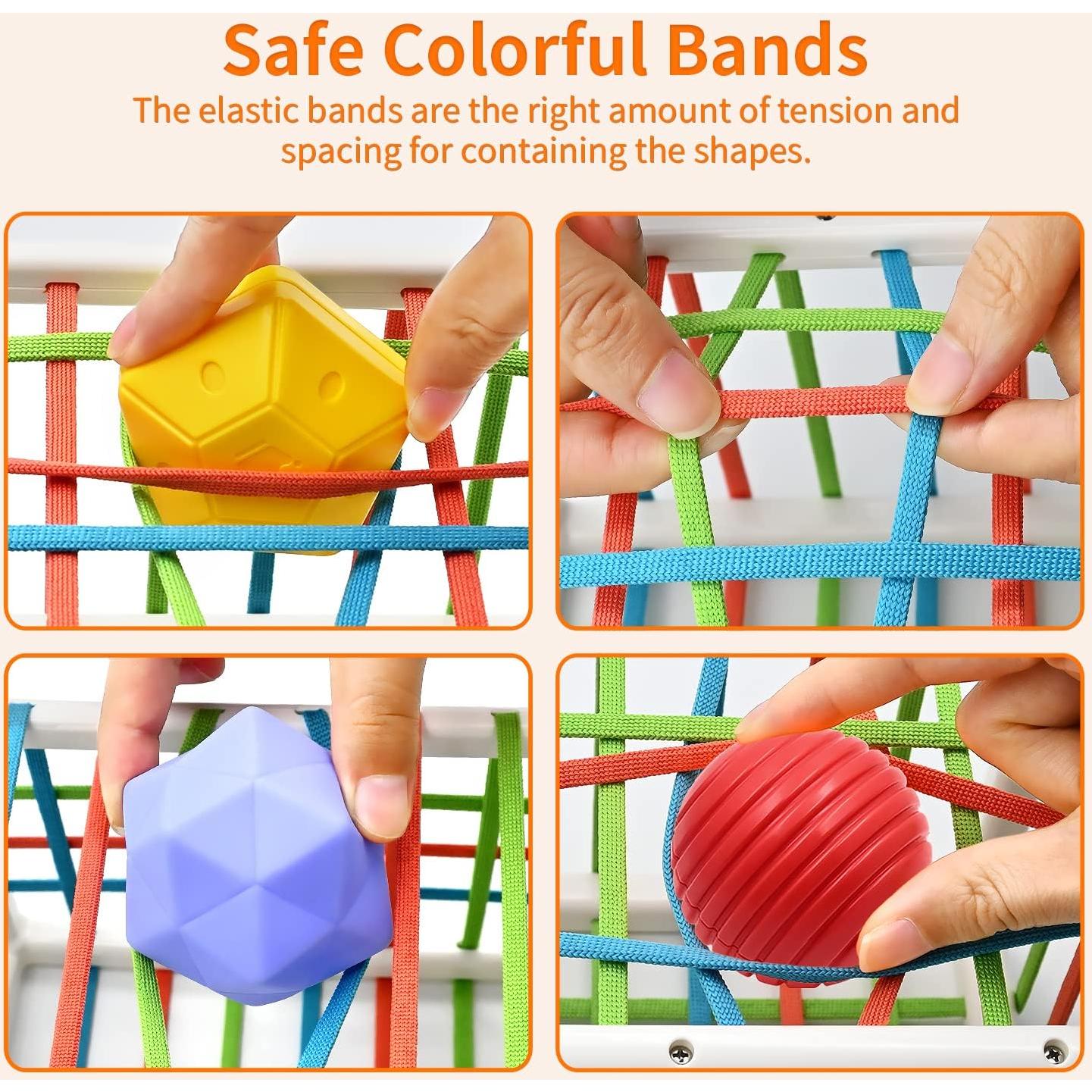 Cubo Clasificador de Formas Sensorial AiTuiTui con Bolas Suaves