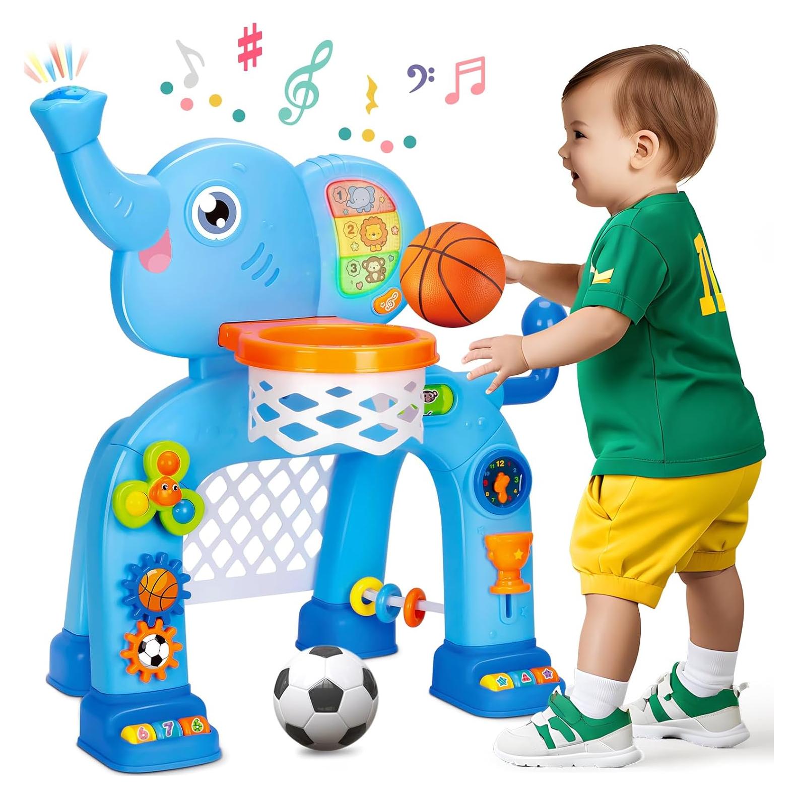 Aro de Baloncesto y Meta de Fútbol Gmaophy para Niños 1-3 Años