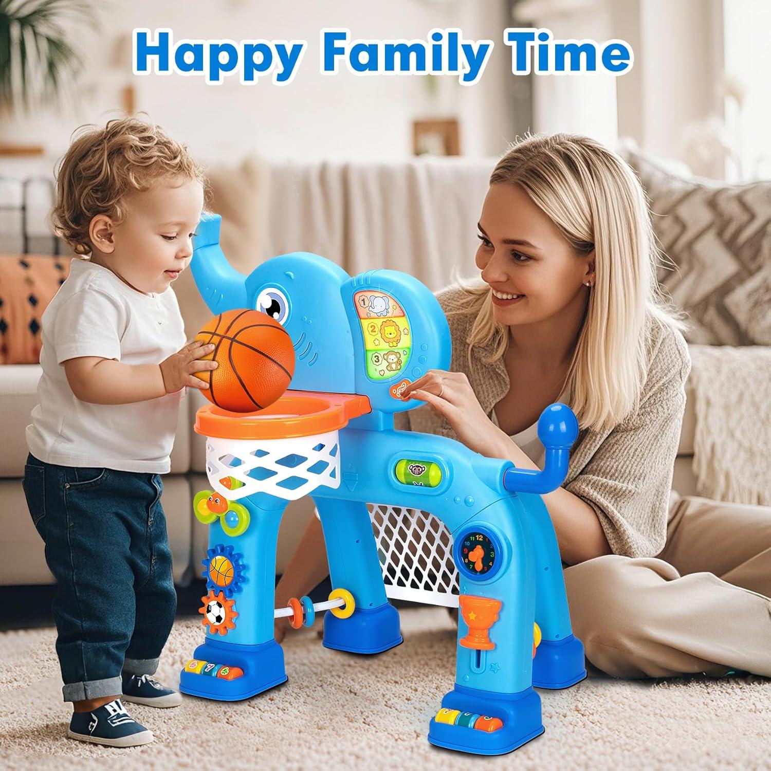 Aro de Baloncesto y Meta de Fútbol Gmaophy para Niños 1-3 Años