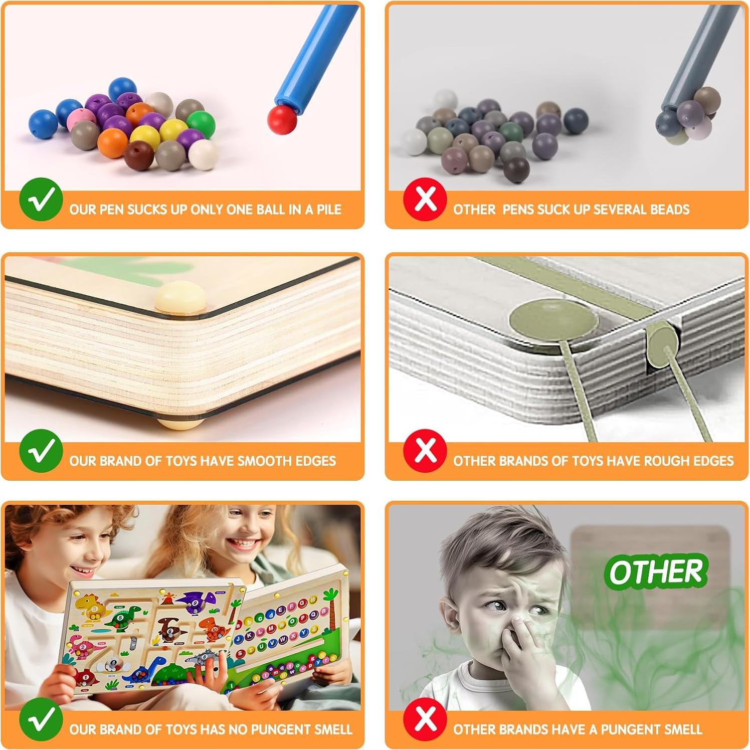 Rompecabezas Magnético 2 en 1 GZYH - Alfabeto y Números