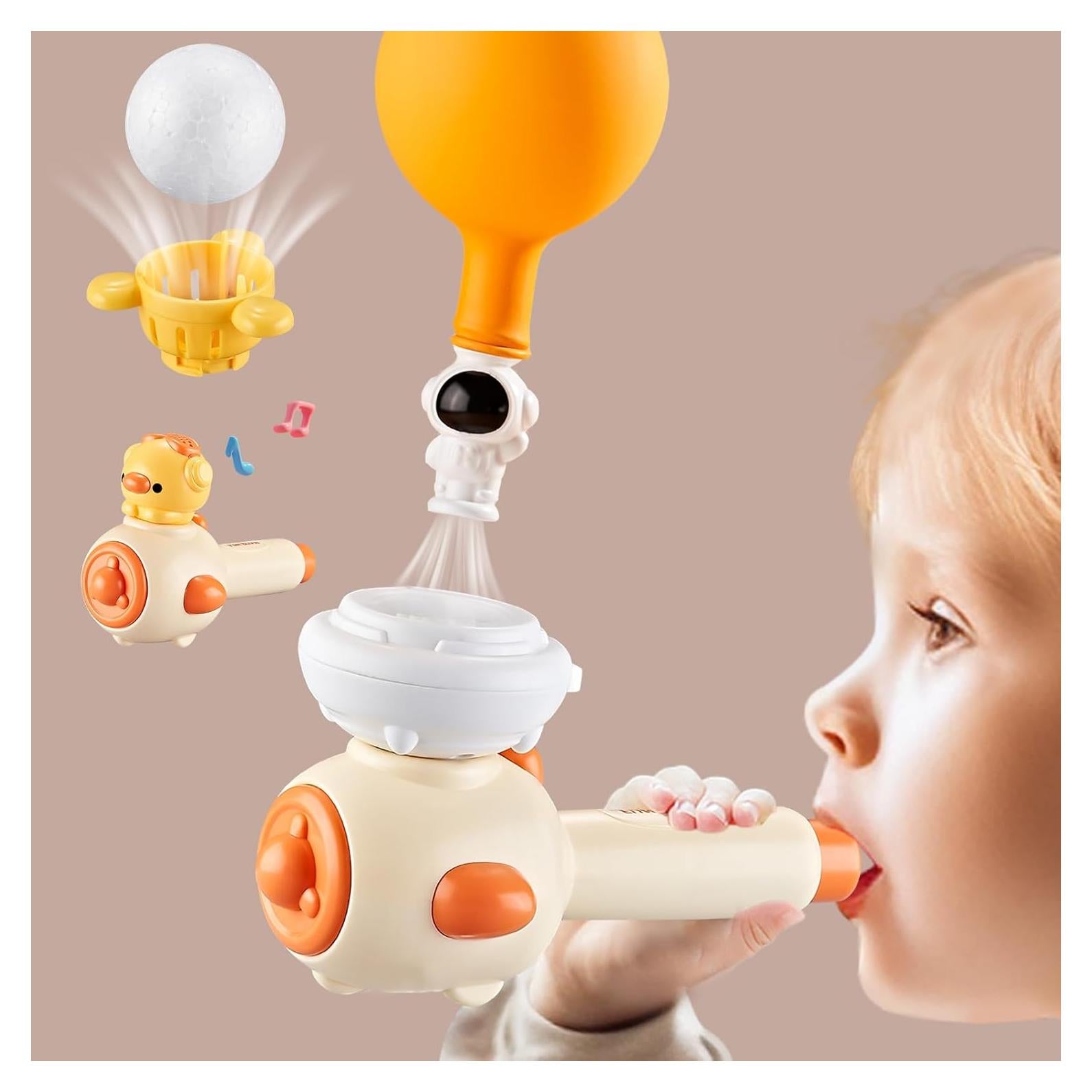 Ejercitador de Respiración ARHEQI para Niños 3 en 1 Amarillo