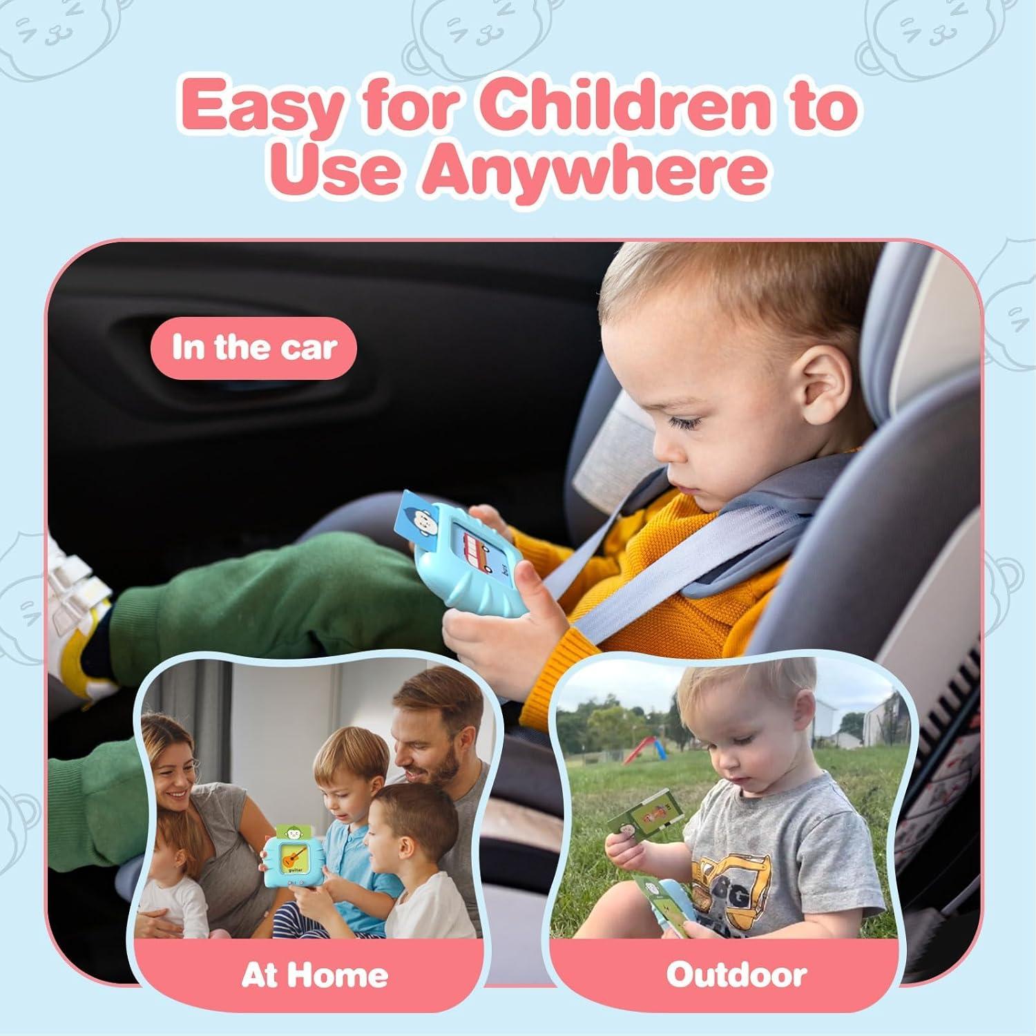 Tarjetas de Flash que Hablan U_LEARNER 296 Palabras Azul