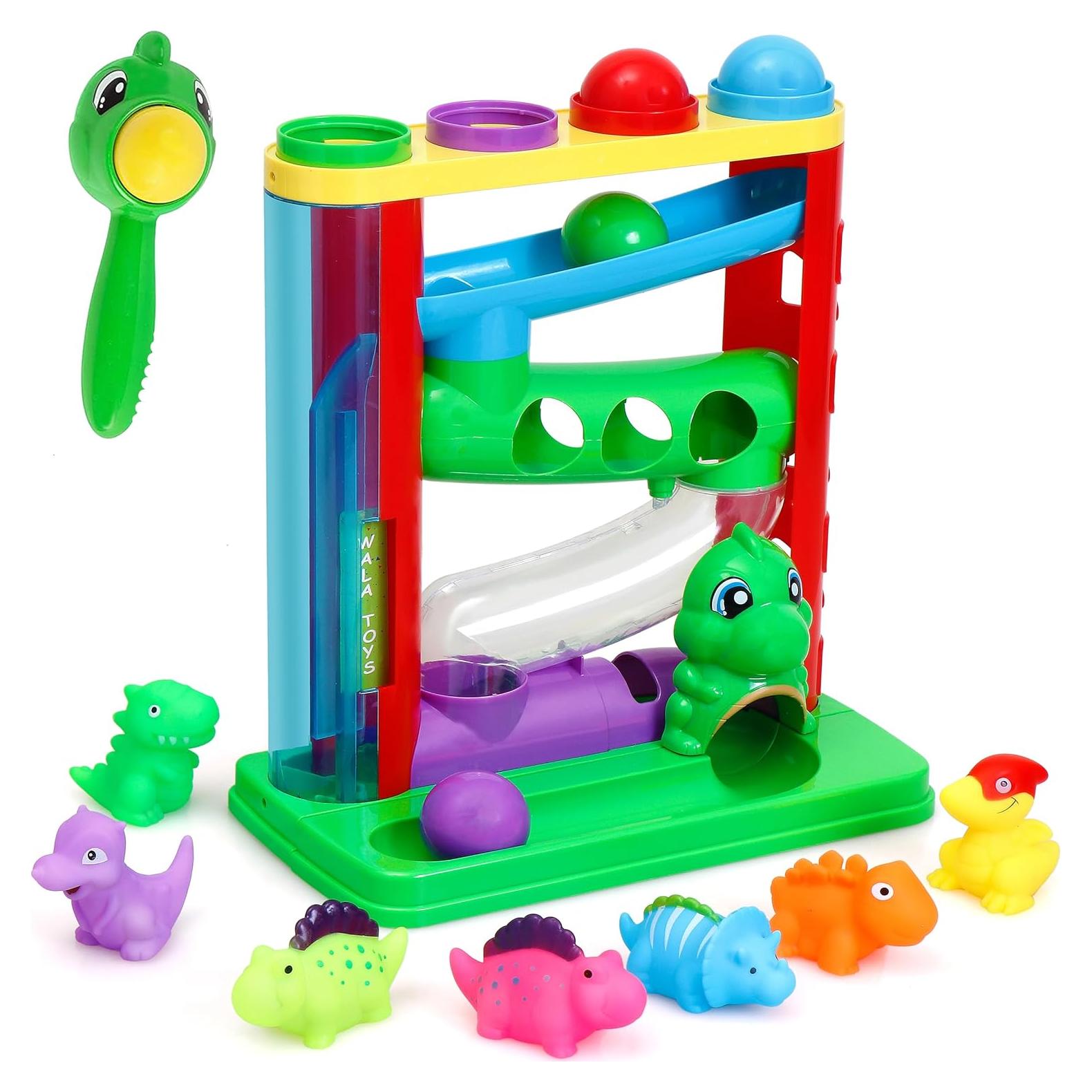 Juguete de Golpear Pelota WALA con Martillo y Dinosaurios