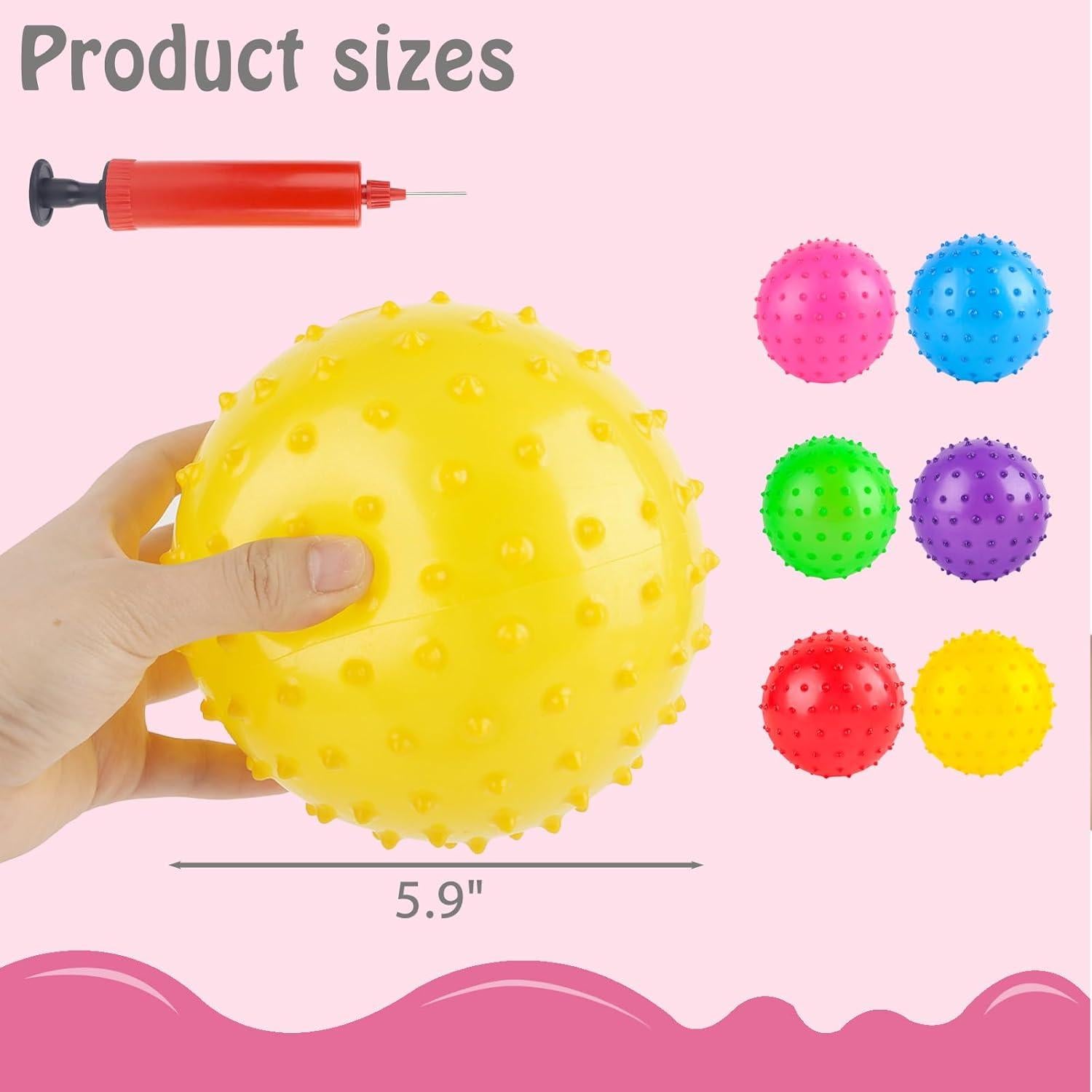Pelotas Rebotadoras LOVEINUSA 15cm 6 Colores con Bomba