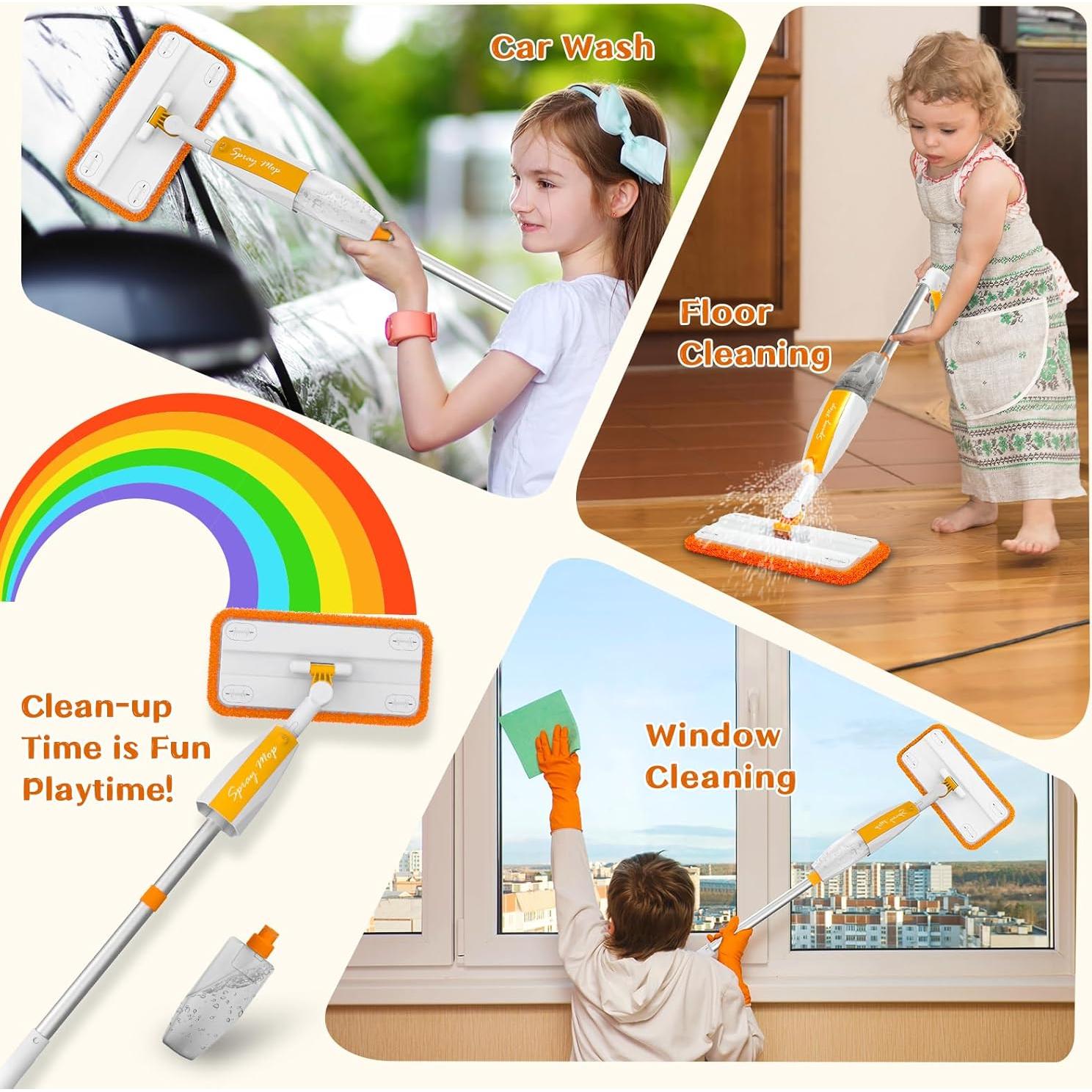 Mopa en Spray para Niños LSCLCIN - Set de Limpieza Montessori