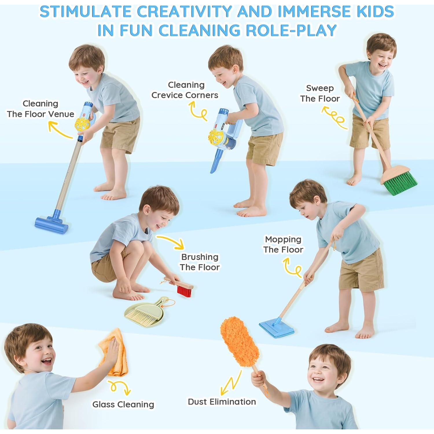 Juego de Limpieza de Madera Dreamon 11 Piezas para Niños