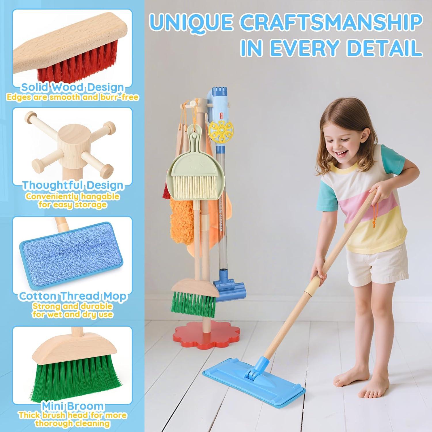 Juego de Limpieza de Madera Dreamon 11 Piezas para Niños