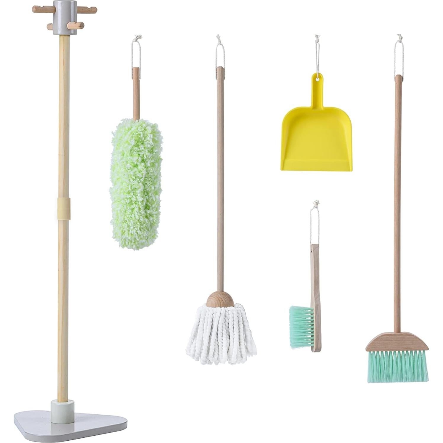 Set de Limpieza de Juguete de Madera Teamson Kids 6 Piezas