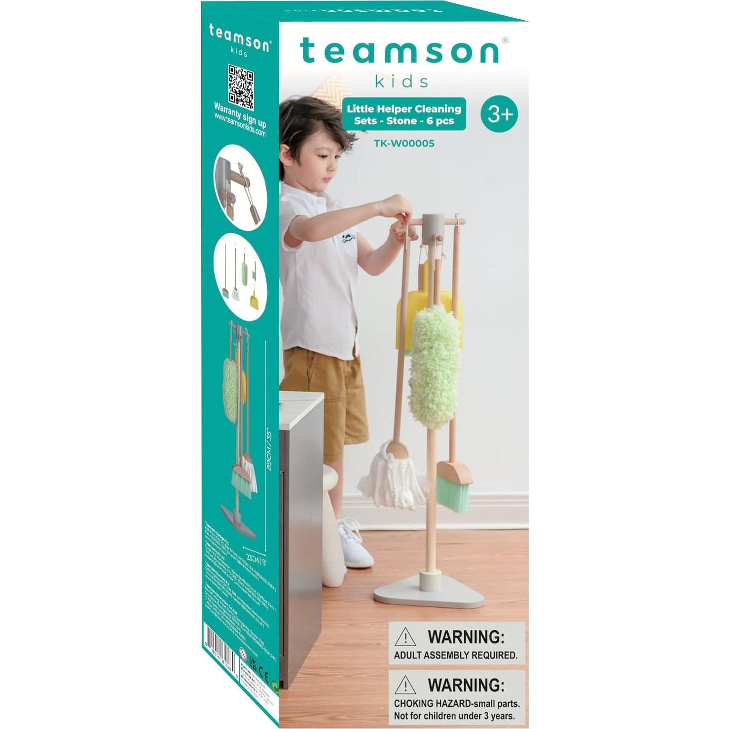 Set de Limpieza de Juguete de Madera Teamson Kids 6 Piezas