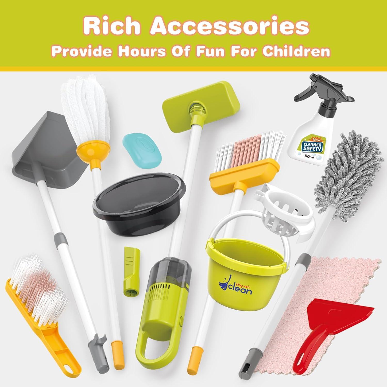 Juego de Limpieza Montessori para Niños con Aspiradora 0.95kg