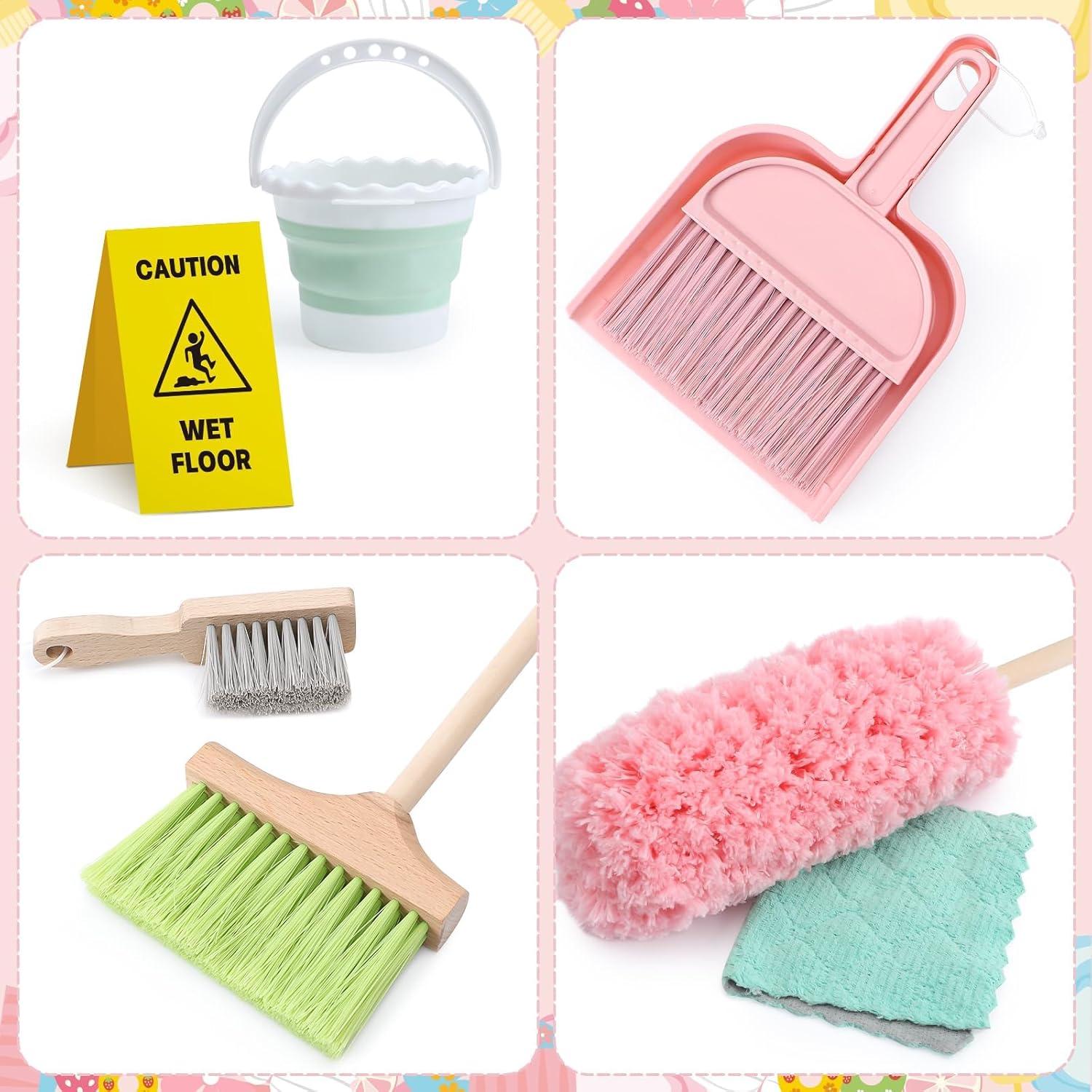 Juego de Limpieza de Madera Lonico para Niños 12 Piezas