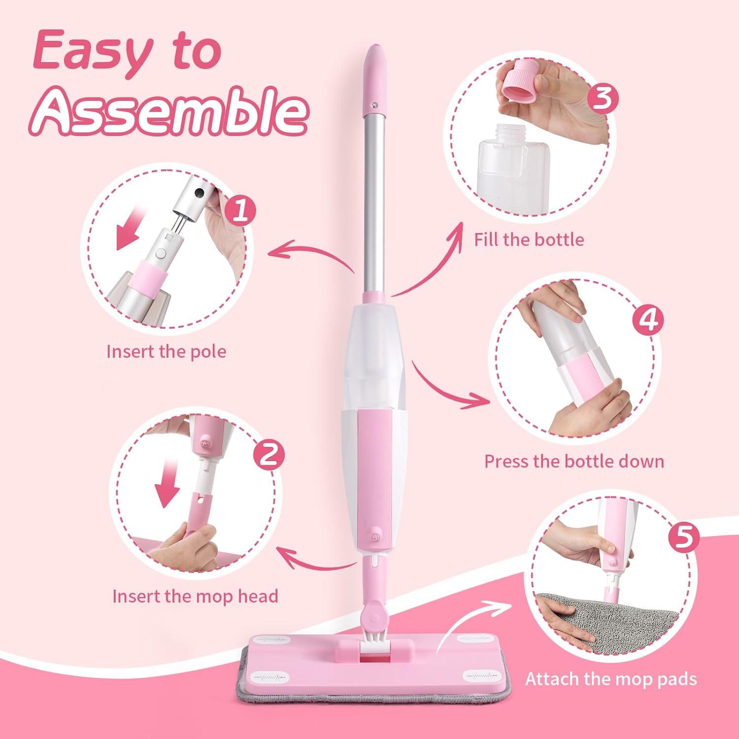 Mopa Pulverizadora para Niños Hilsoeet - Juguete de Limpieza Real