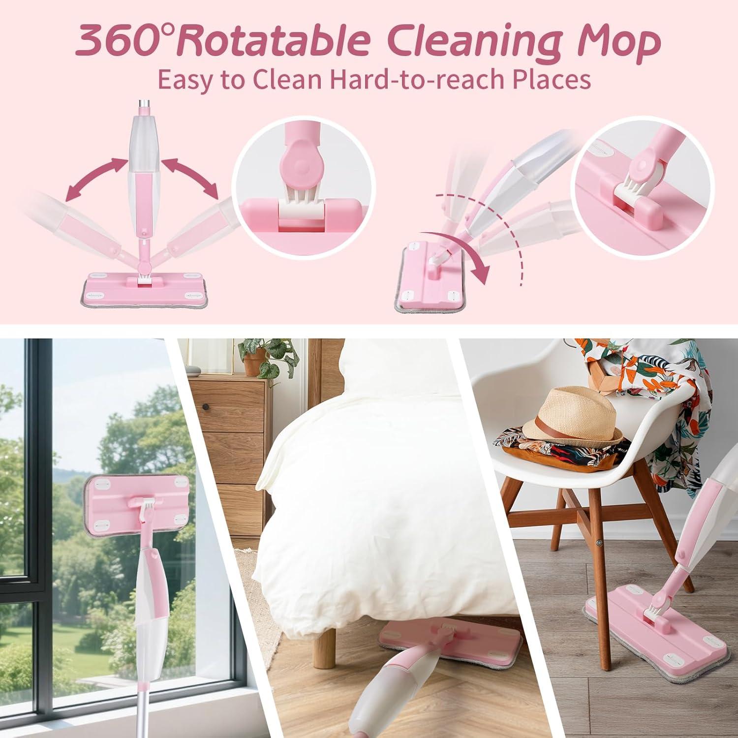 Mopa Pulverizadora para Niños Hilsoeet - Juguete de Limpieza Real