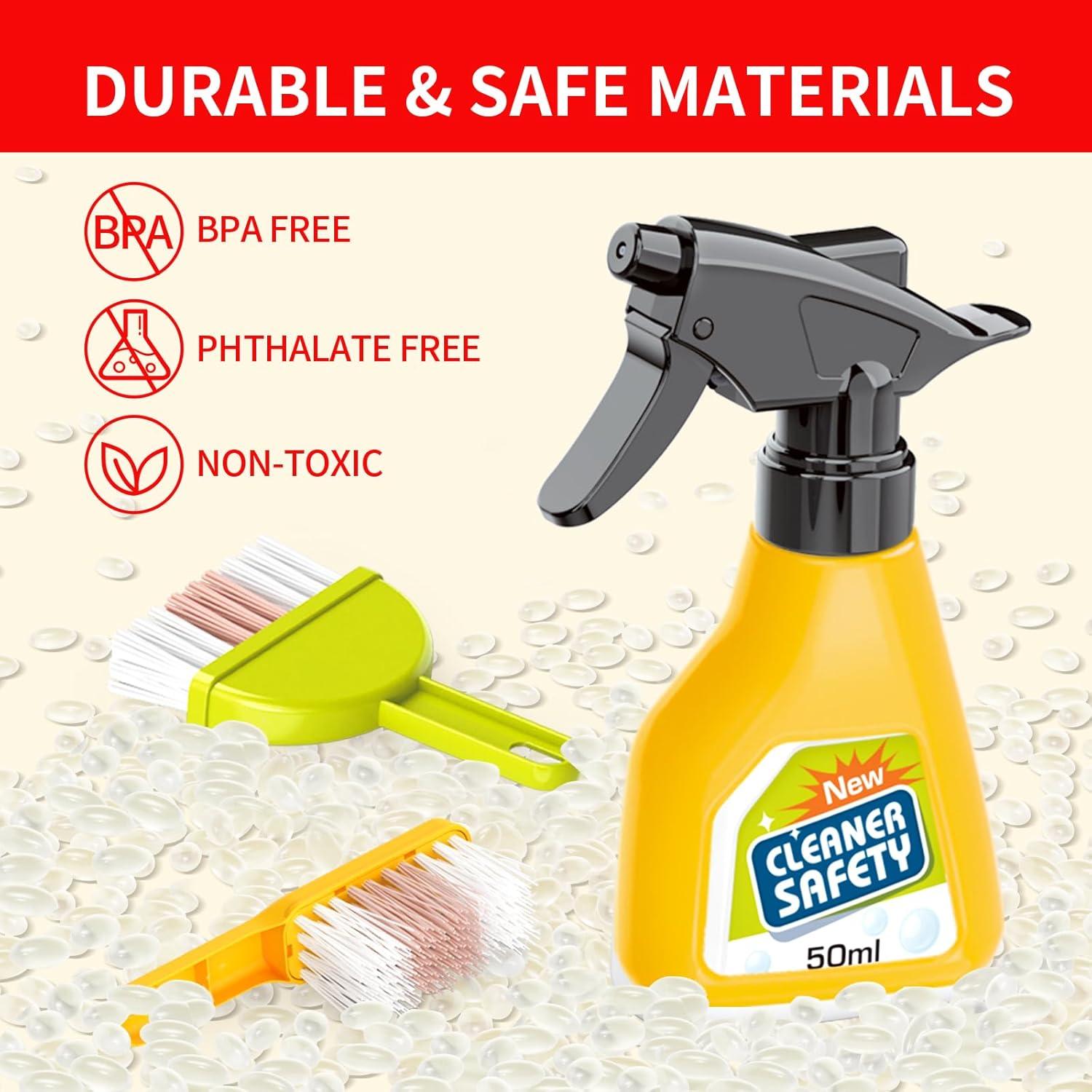 Juego de Carrito de Limpieza Pupu Pig para Niños - Rojo