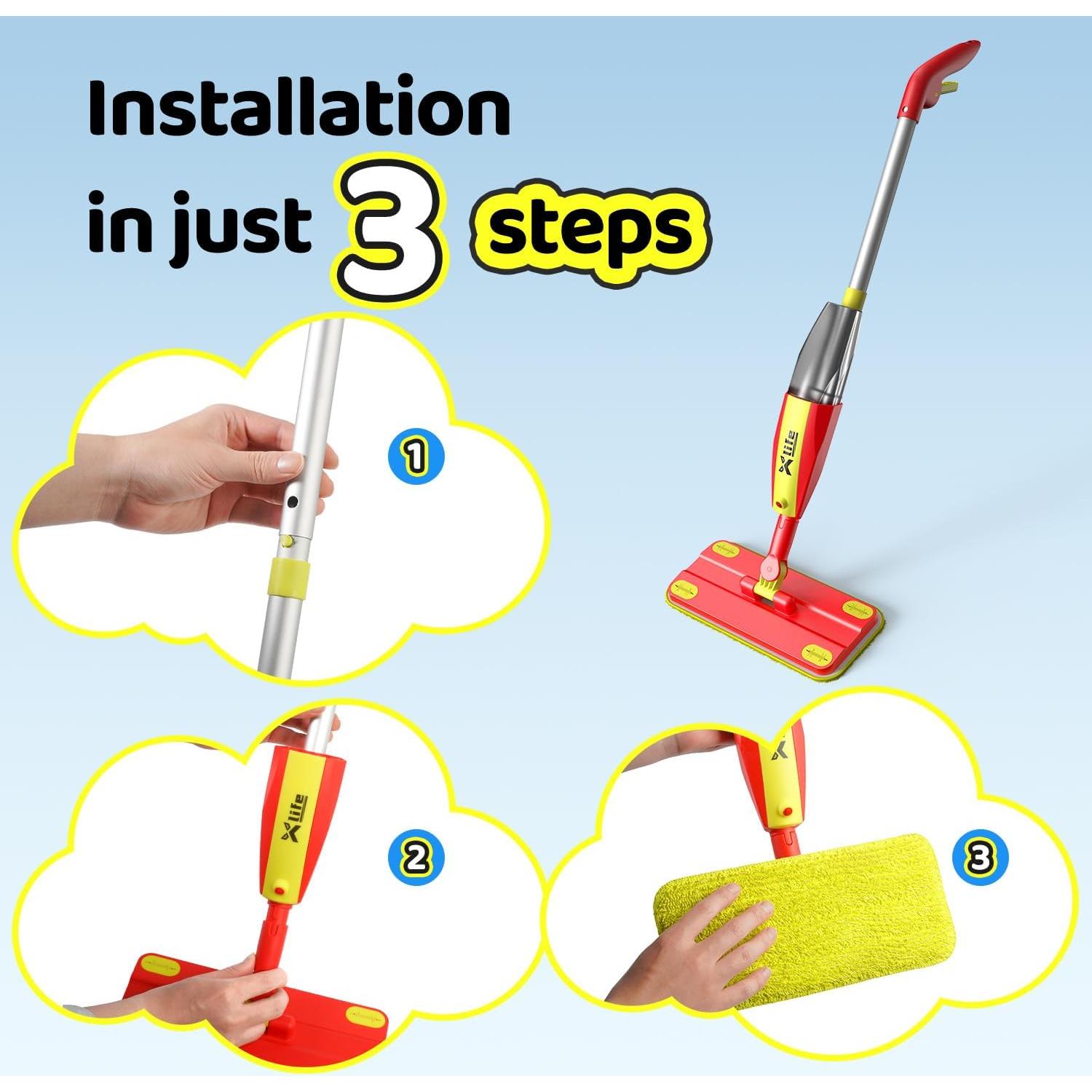 Xlife Mop Spray Infantil Montessori 76.2 cm - Kit de Limpieza