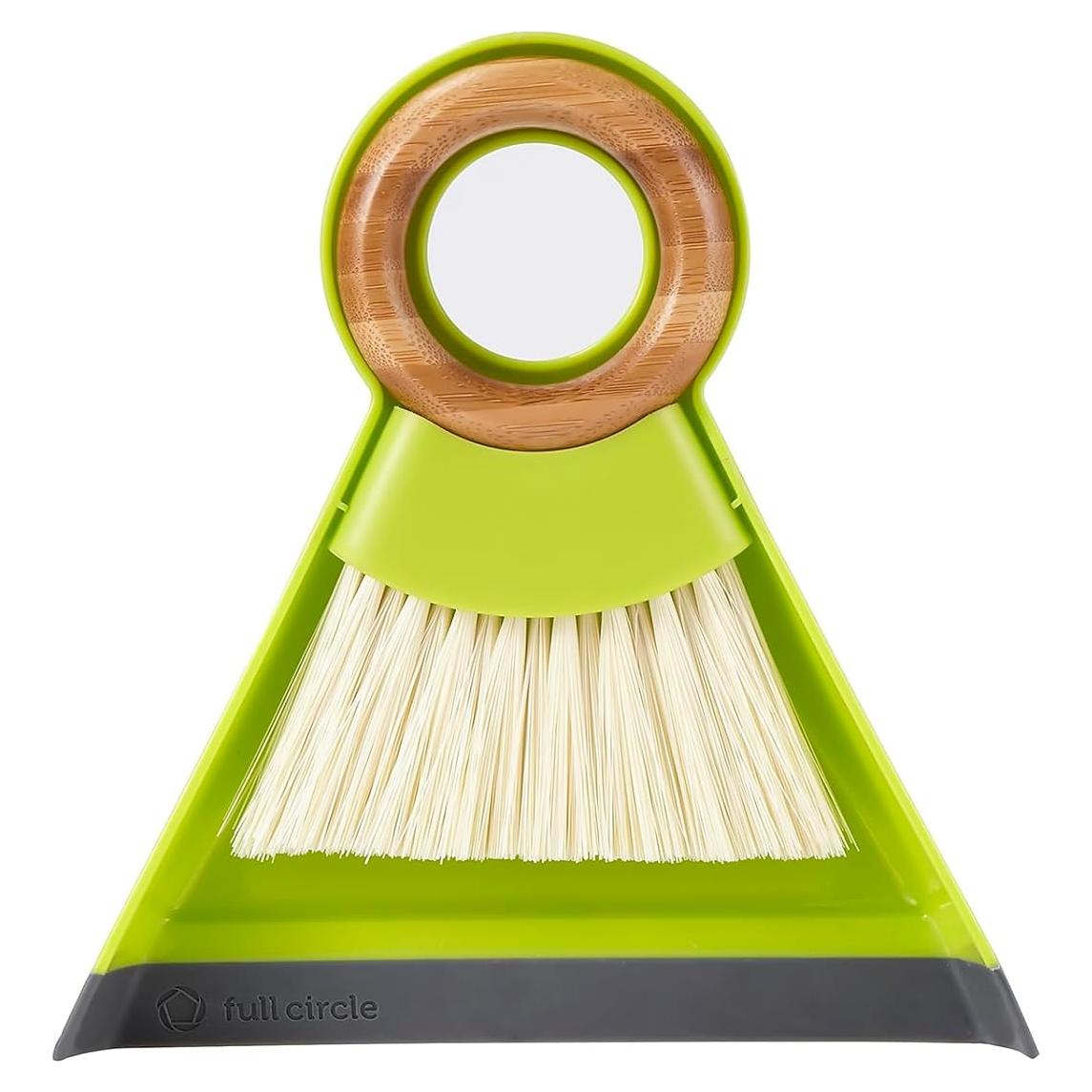 Juego de Mini Cepillo y Recogedor Full Circle Tiny Team Verde