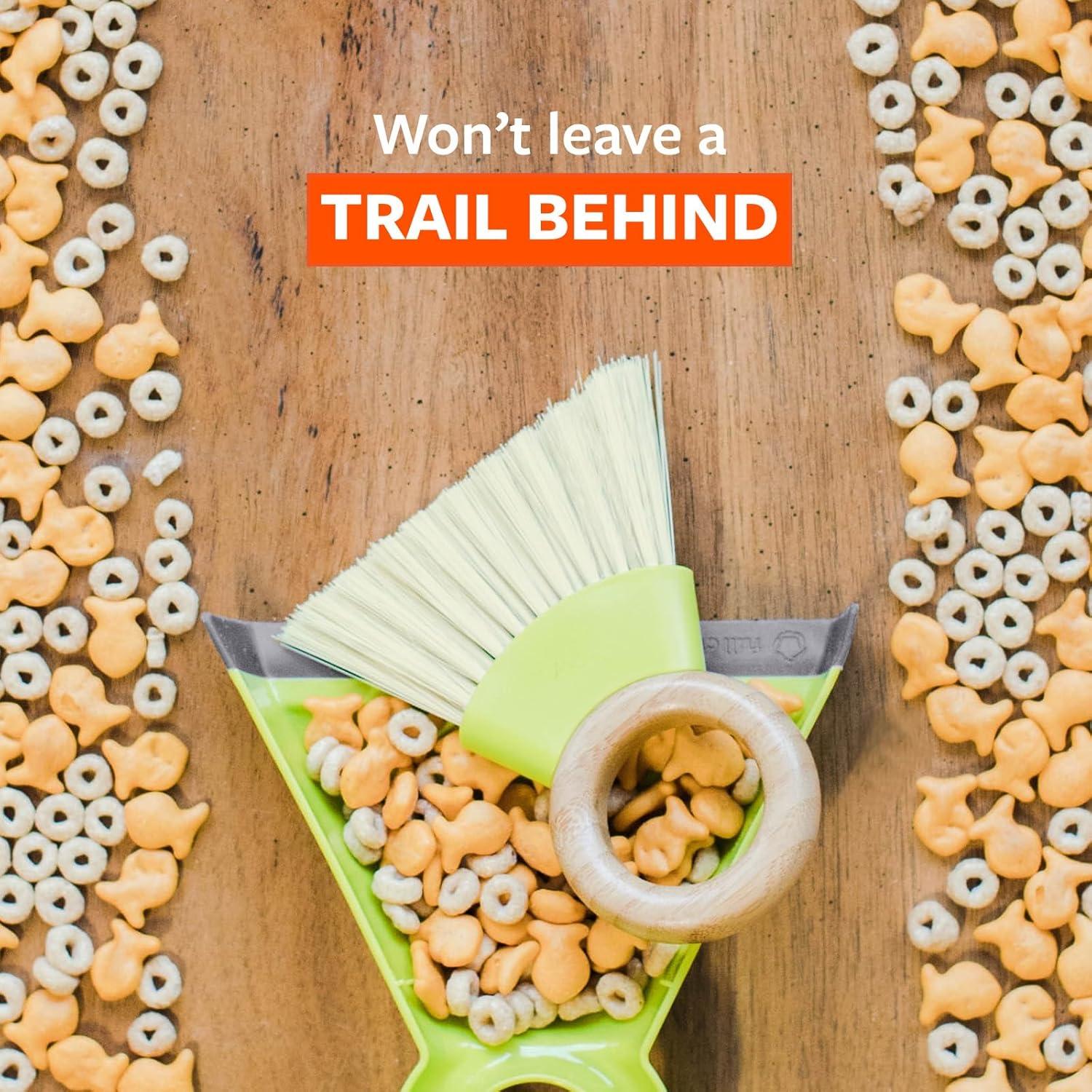 Juego de Mini Cepillo y Recogedor Full Circle Tiny Team Verde