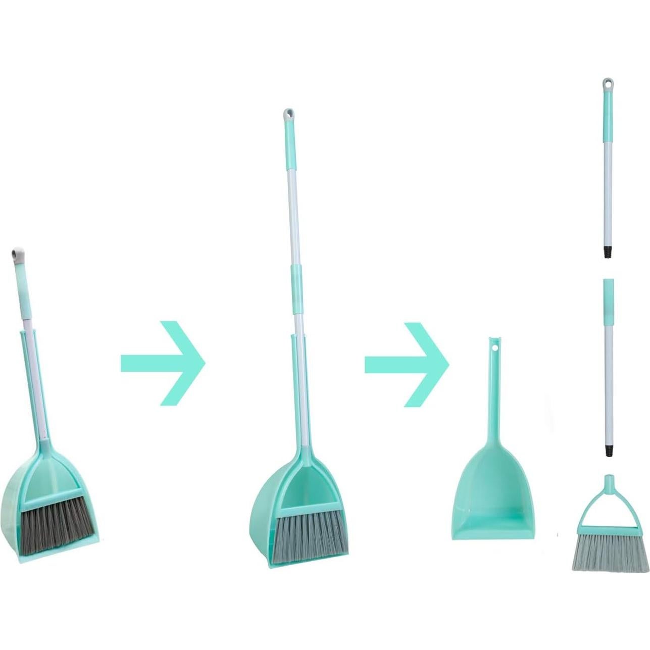 Set de Escoba y Recogedor para Niños Xifando Azul Claro