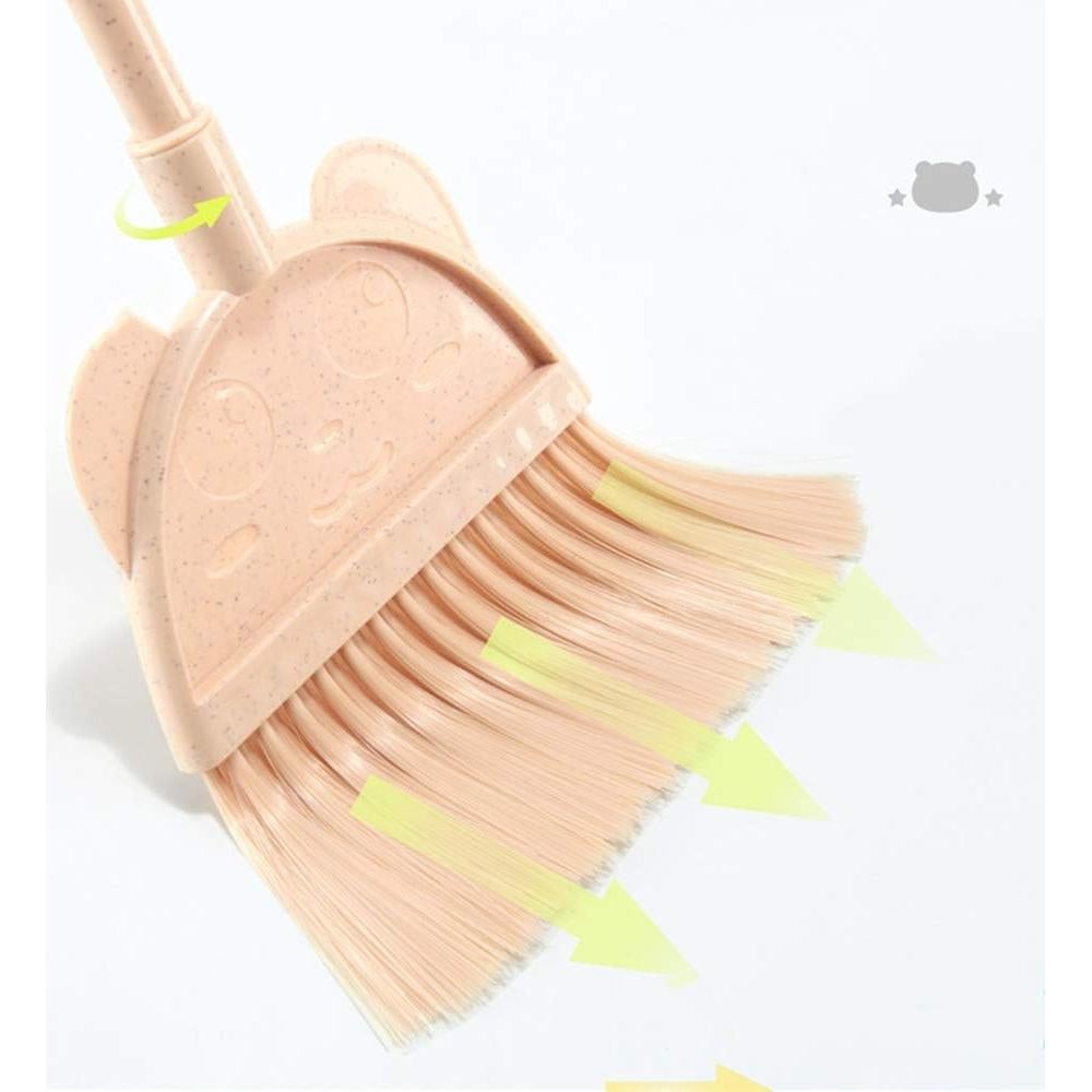 Mini Escoba con Recogedor Rosa MAYEV para Niños 52cm