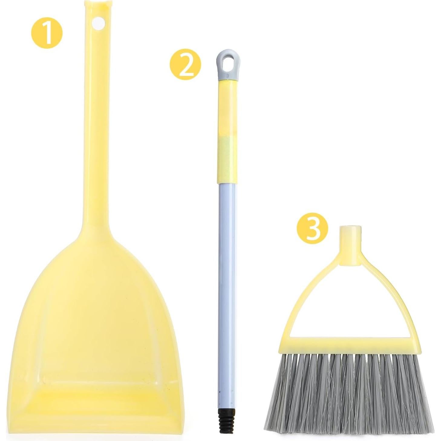 Set de 4 Mini Escobas con Recogedor Nicunom para Niños