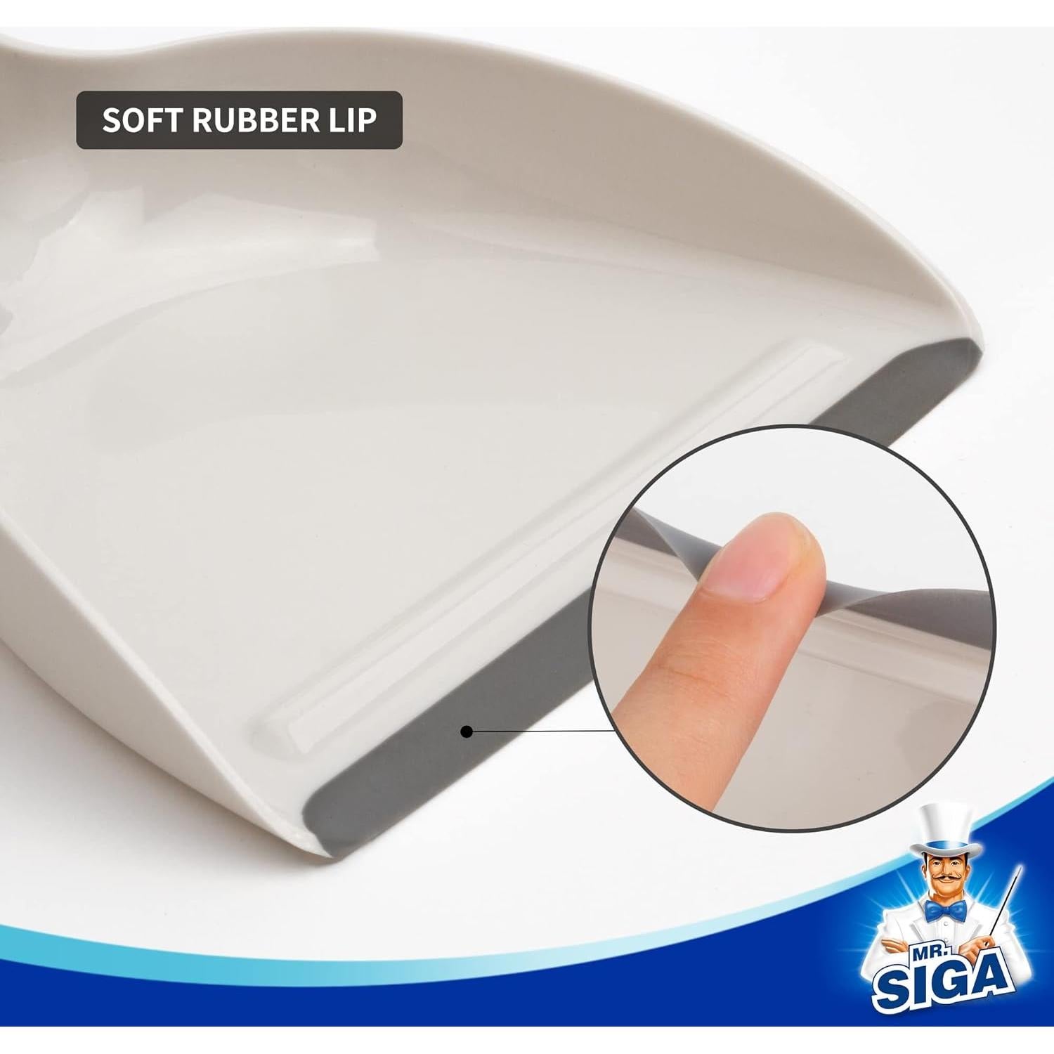 Juego de Recogedor y Cepillo MR.SIGA Mini con Mango de Bambú