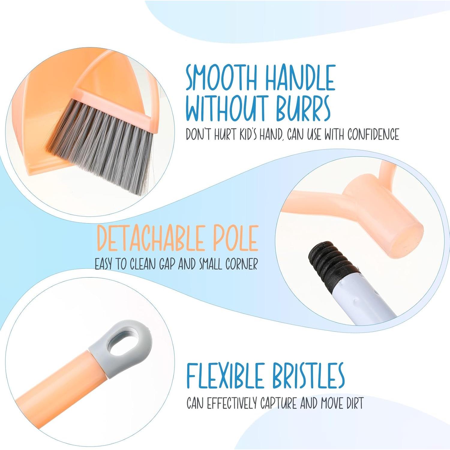 Juego de Escoba y Recogedor para Niños Roshtia - 2 Piezas