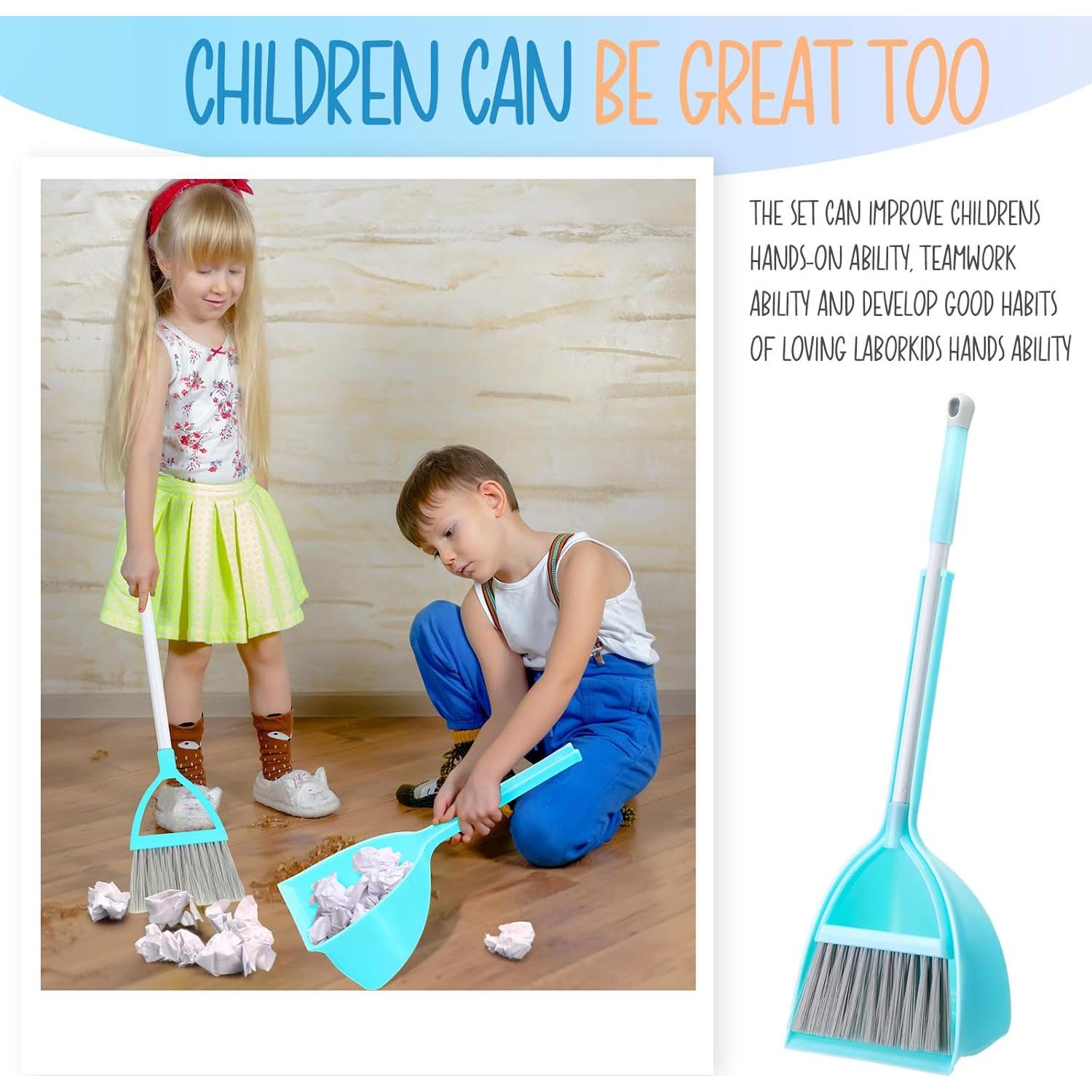 Juego de Escoba y Recogedor para Niños Roshtia - 2 Piezas