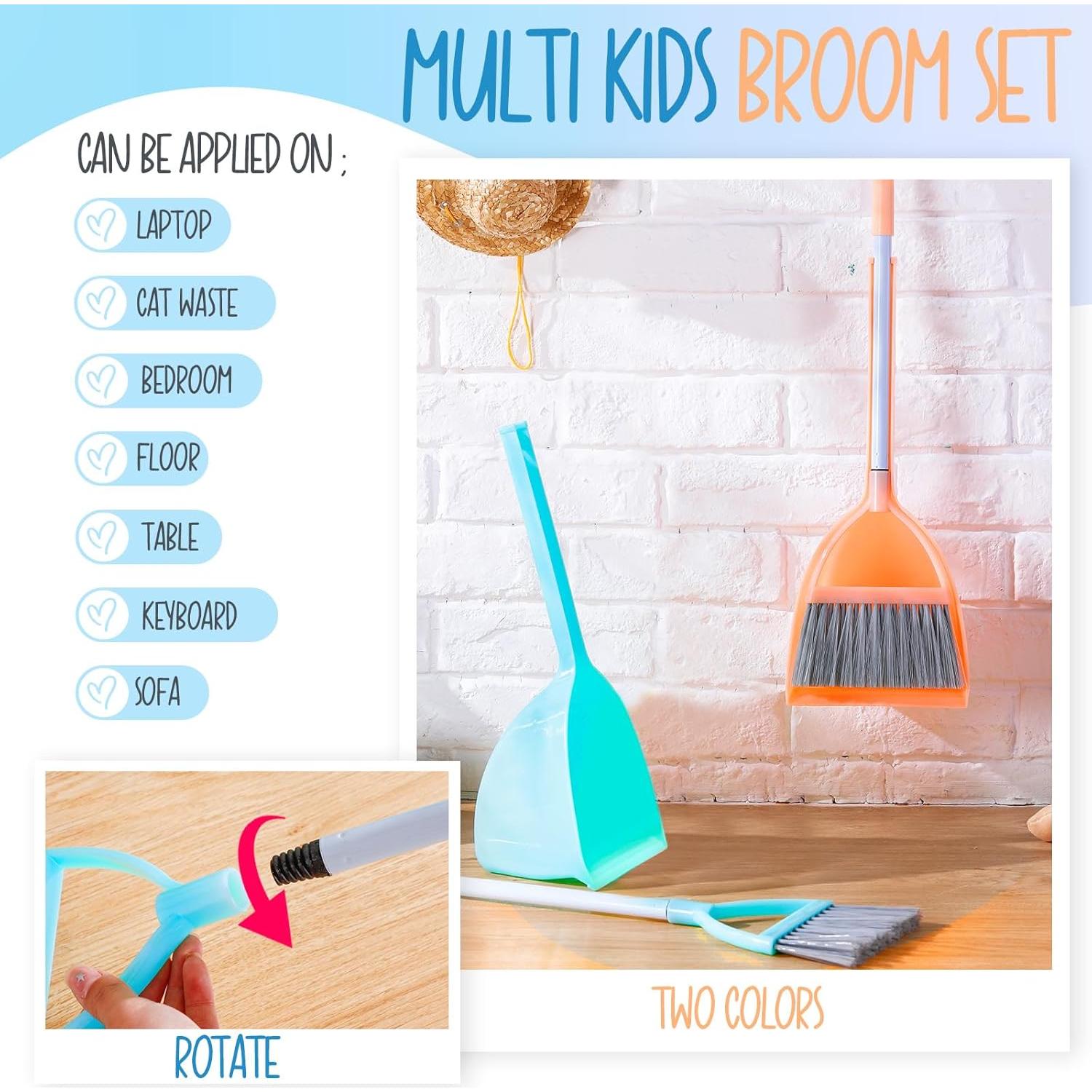 Juego de Escoba y Recogedor para Niños Roshtia - 2 Piezas