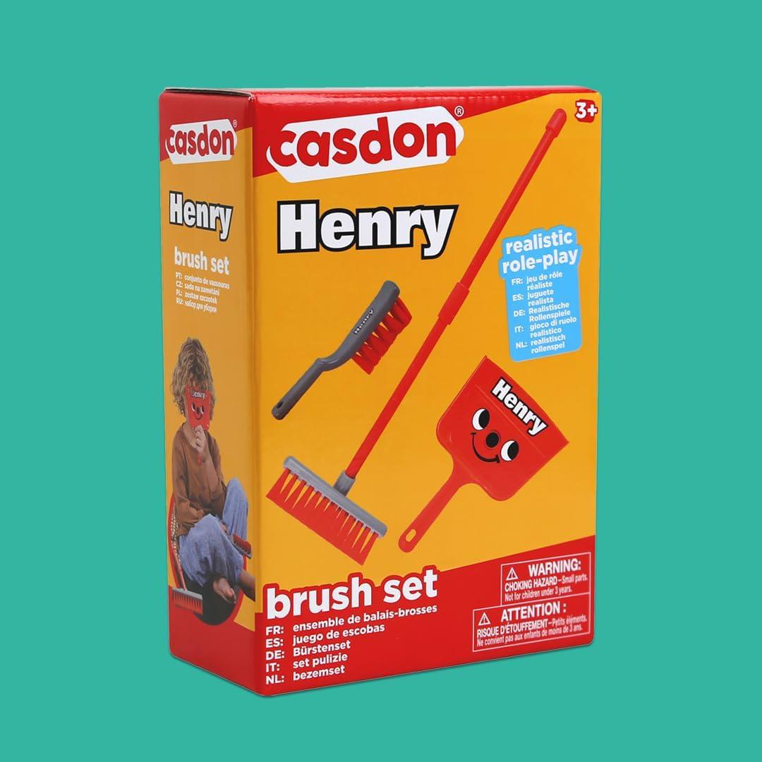 Juego de Cepillos de Limpieza Henry Casdon - 3 Piezas para Niños