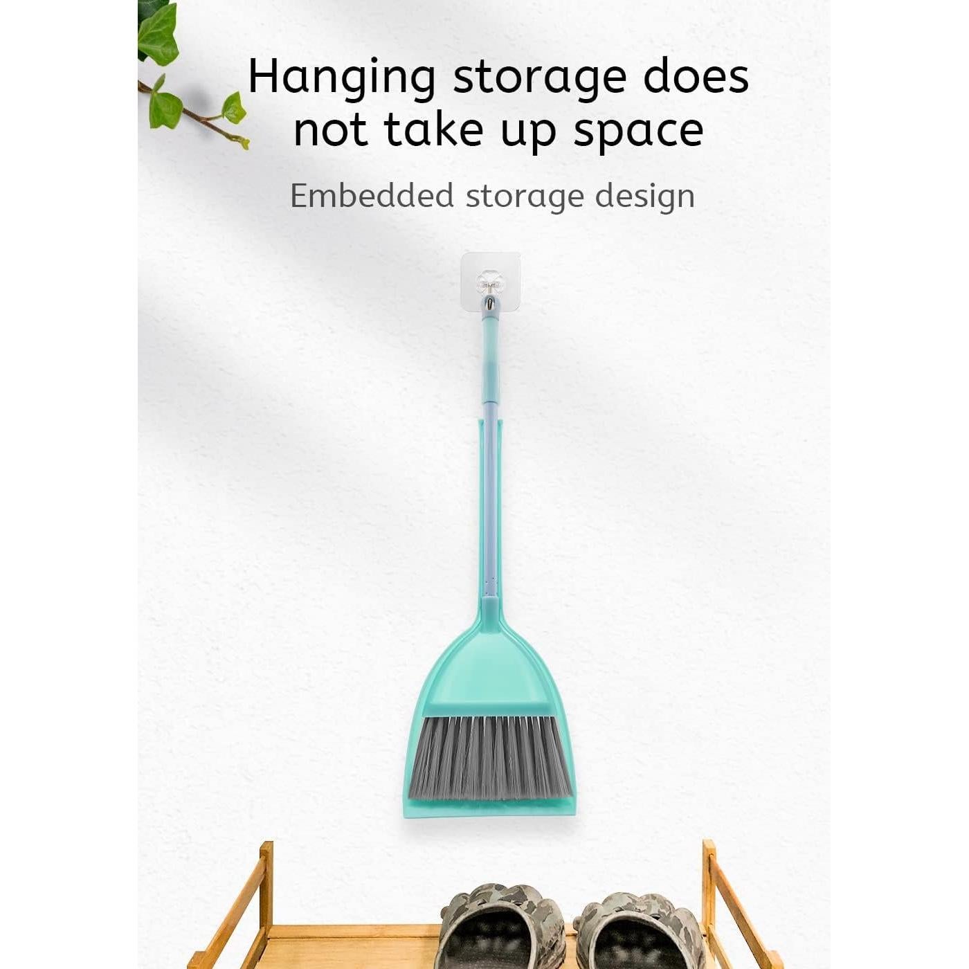 Escoba y Recogedor Pequeño para Niños WDDBHSKN Azul