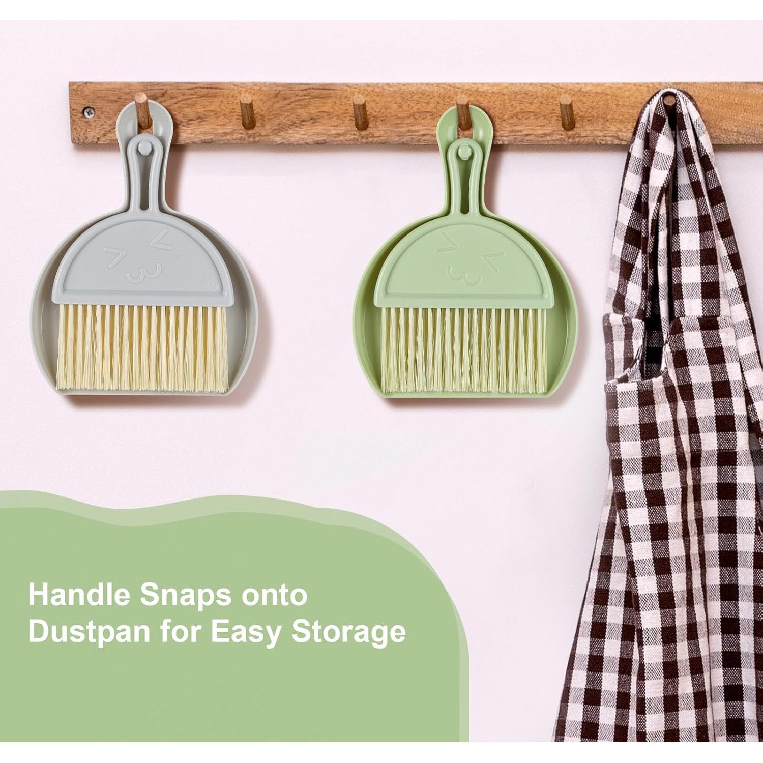 Juego de Escoba y Recogedor Mini SUTINE, Compacto y Duradero