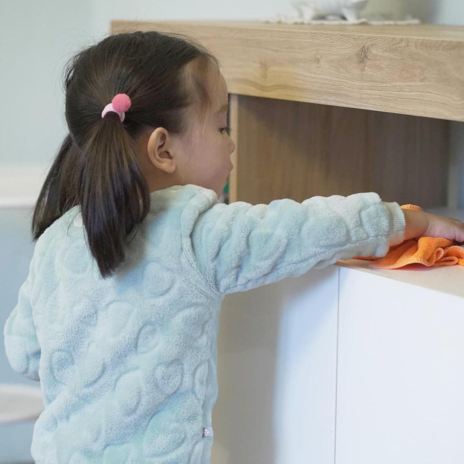 Juego de Limpieza Realista para Niños Nunukids - Escoba y Recogedor