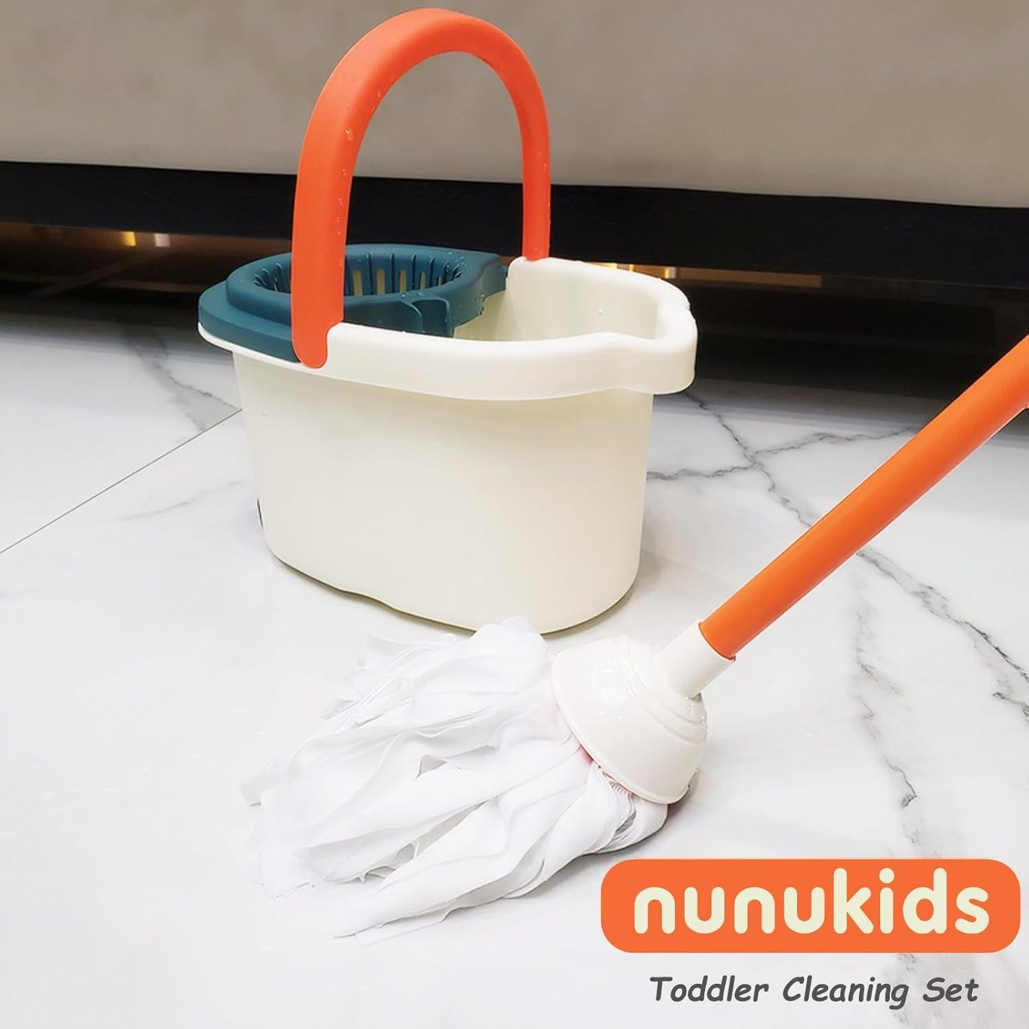 Juego de Limpieza Realista para Niños Nunukids - Escoba y Recogedor