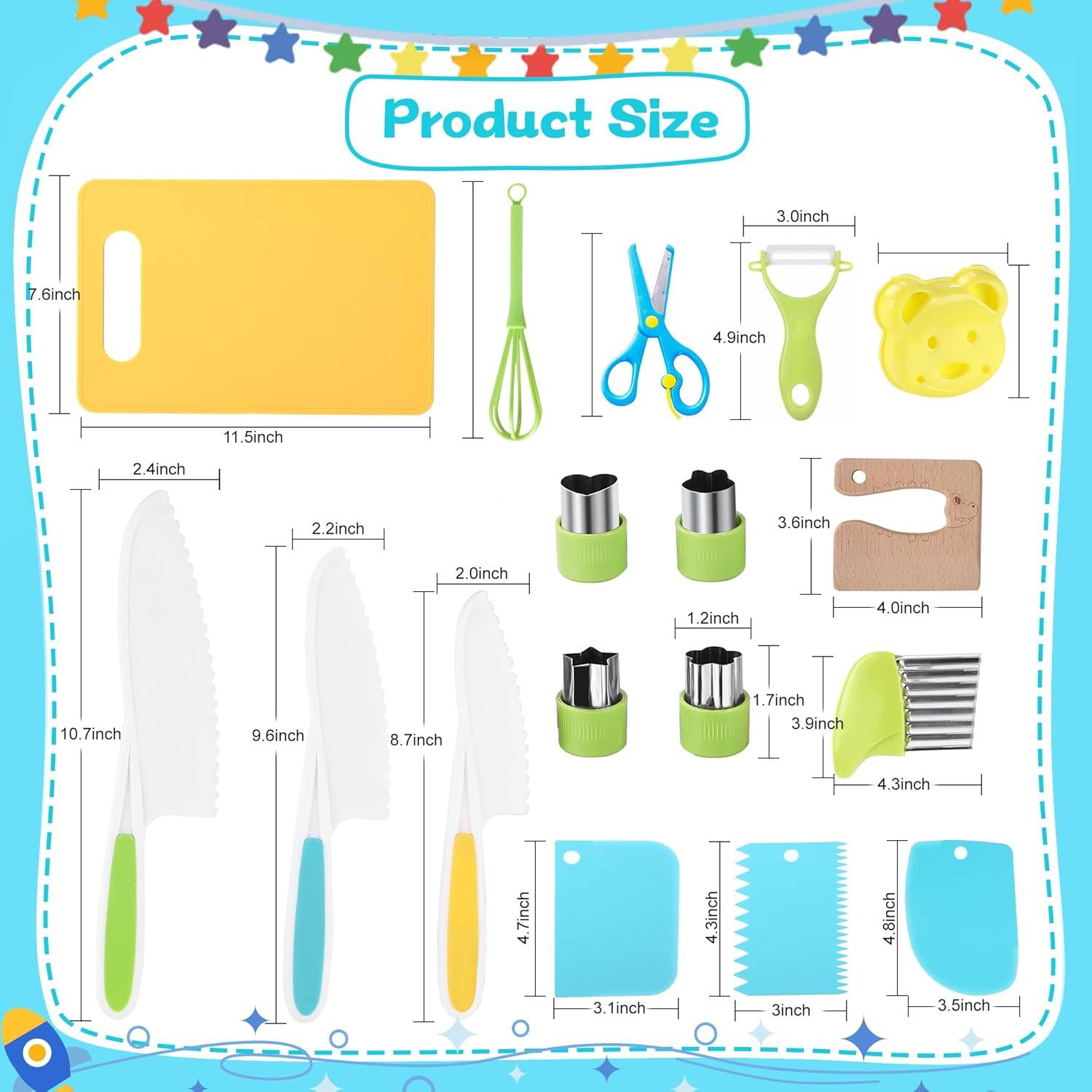 Set de Herramientas de Cocina Montessori 16 Piezas FGASIDYO