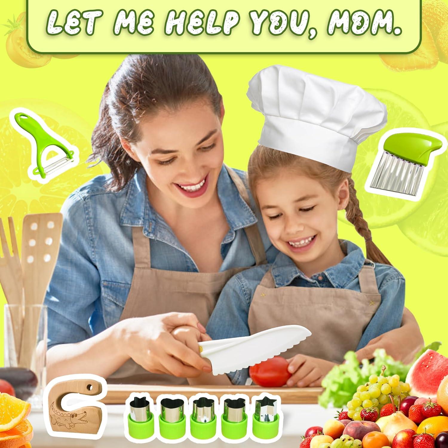 Set de Cocina Montessori ZDCZ 20 Piezas para Niños 2-8 Años