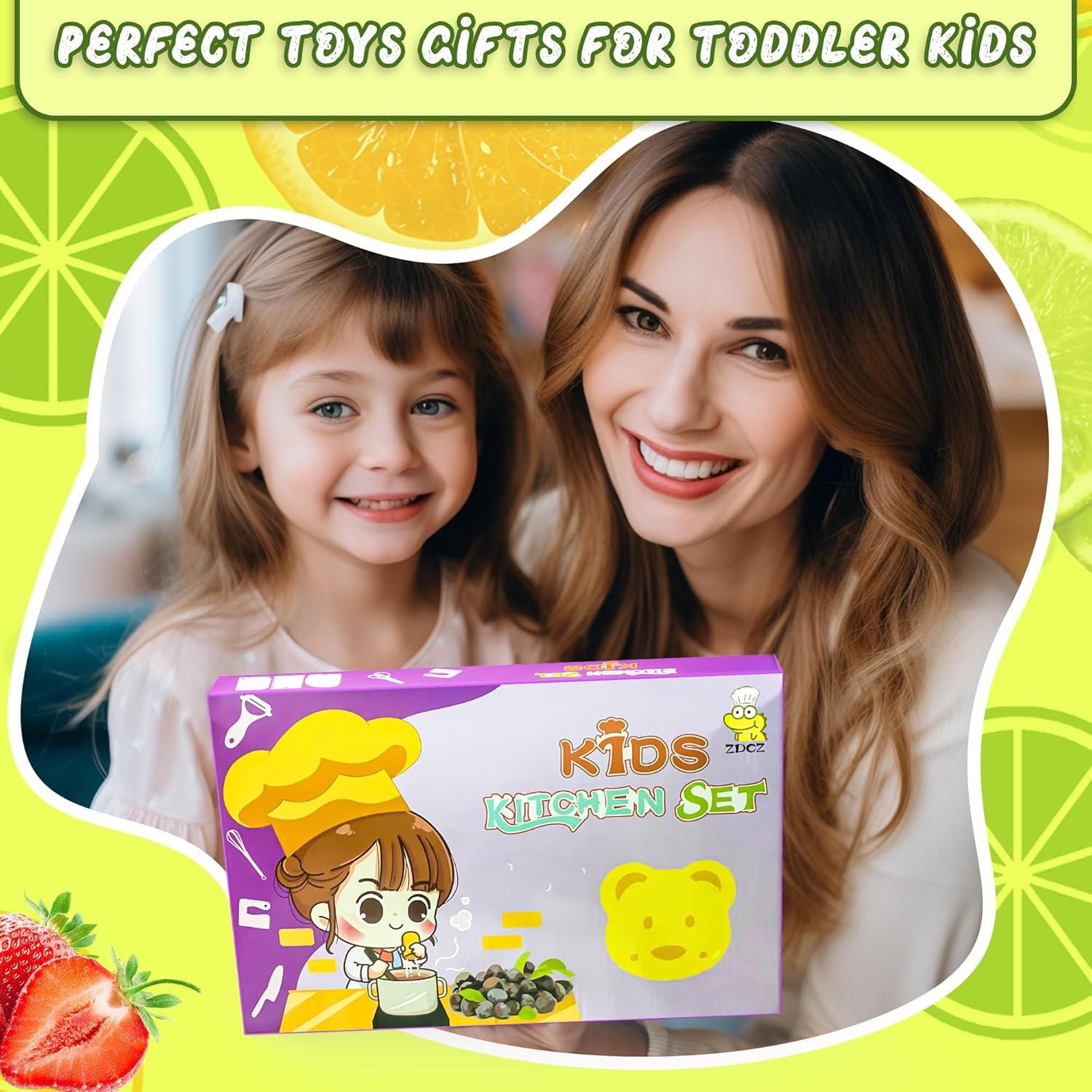 Set de Cocina Montessori ZDCZ 20 Piezas para Niños 2-8 Años