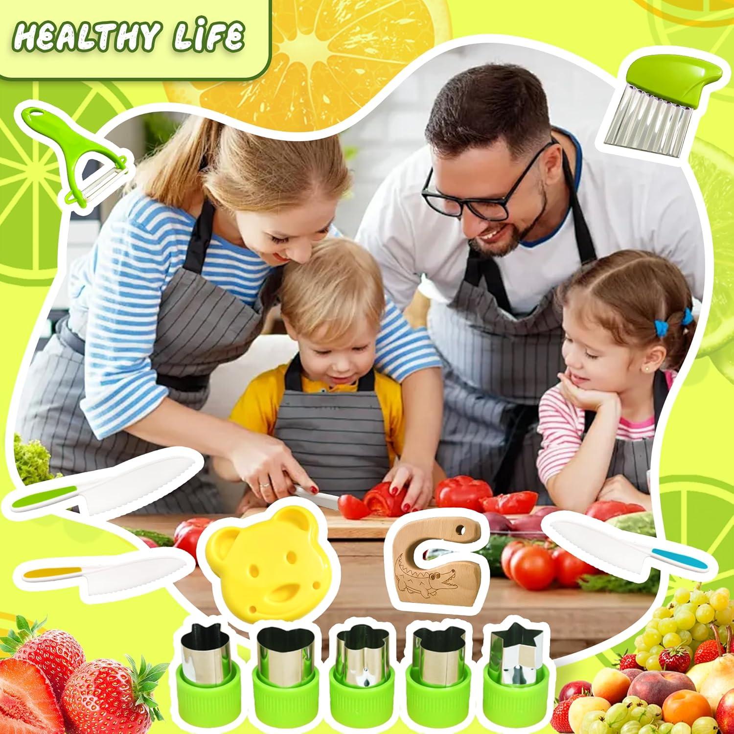 Set de Cocina Montessori ZDCZ 20 Piezas para Niños 2-8 Años