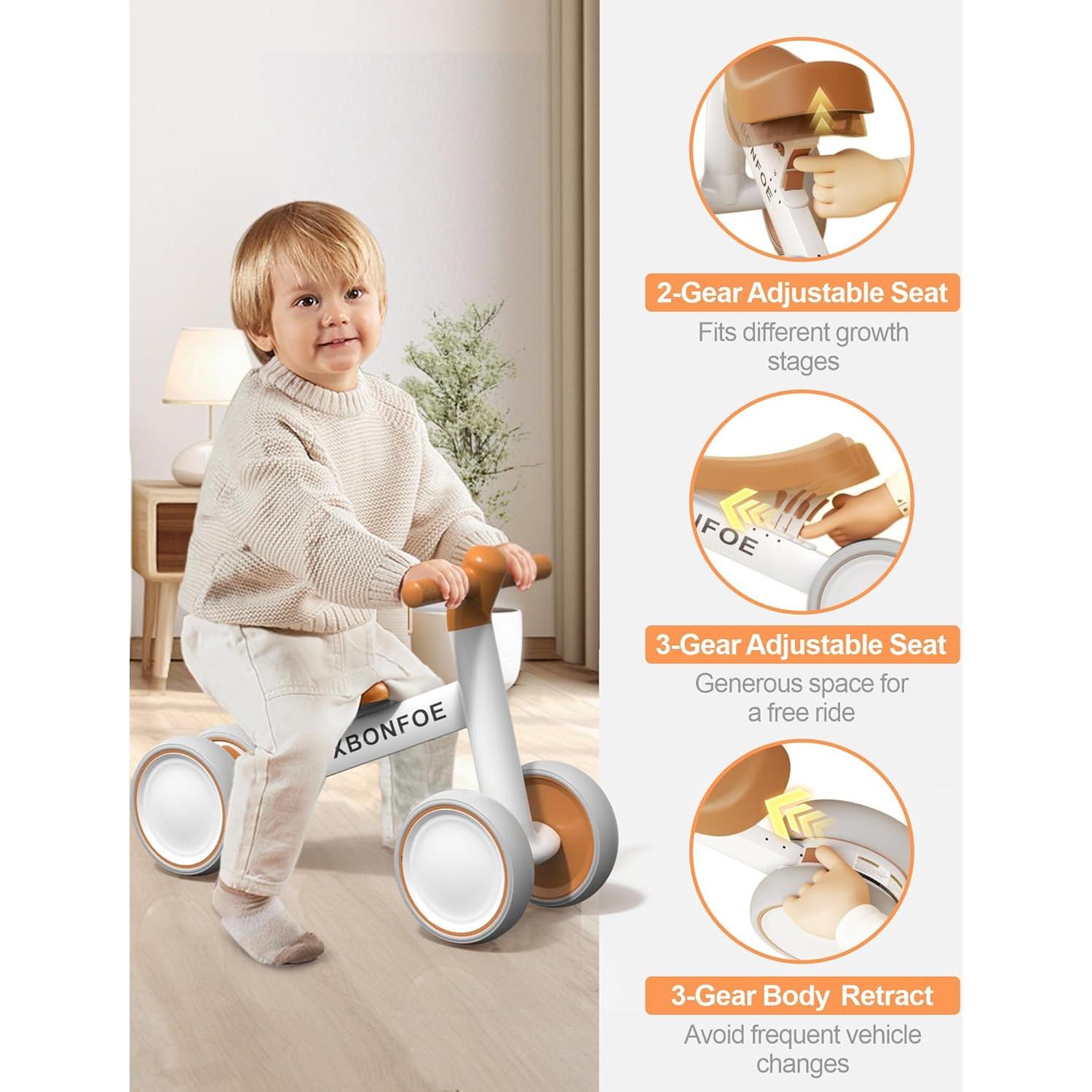 Bicicleta de Equilibrio XBONFOE para Bebés 10-24 Meses