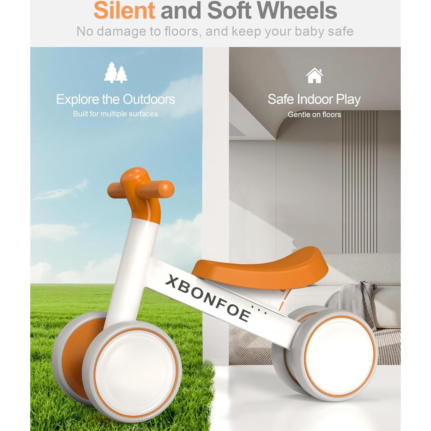 Bicicleta de Equilibrio XBONFOE para Bebés 10-24 Meses