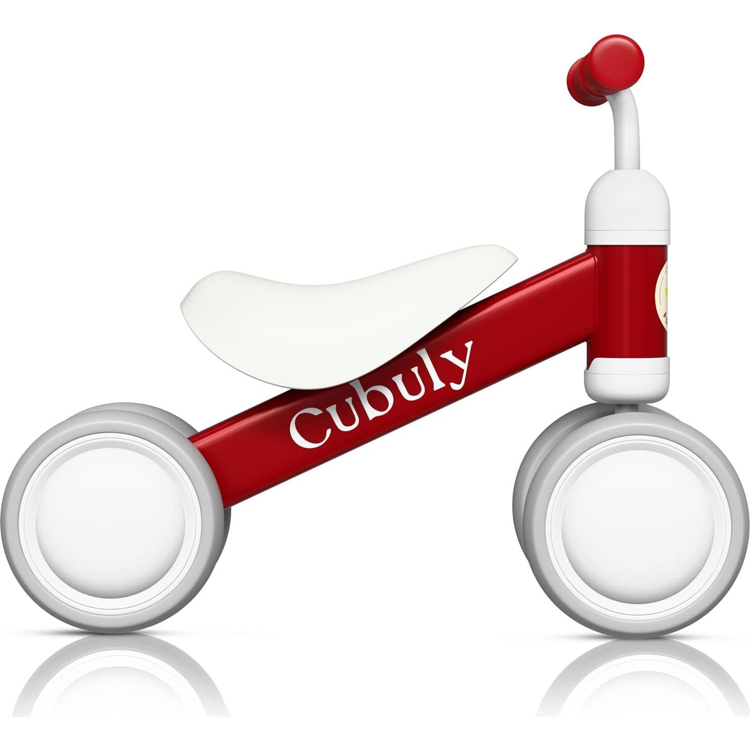 Bicicleta de Equilibrio CUBULY Roja para Niños 12-36 Meses