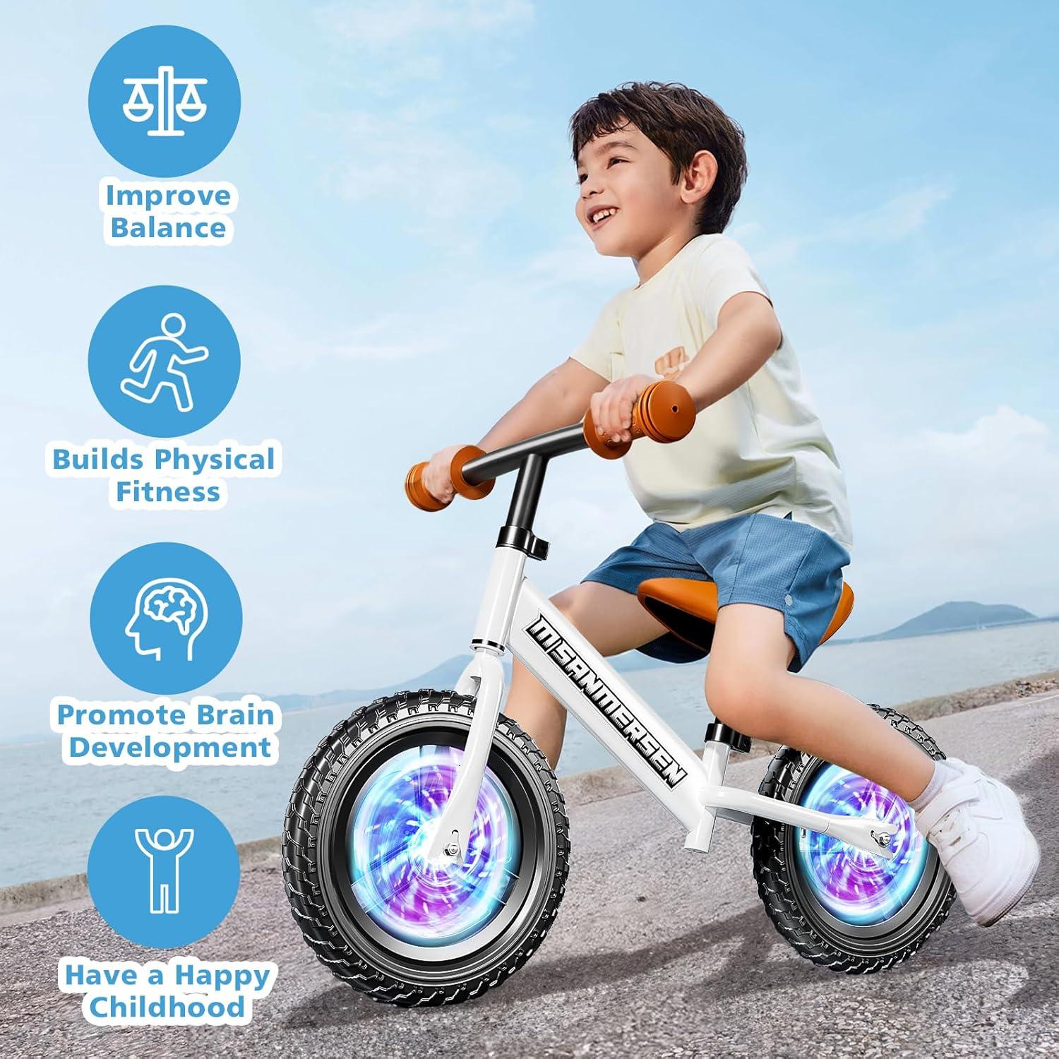 Bicicleta de Equilibrio M SANMERSEN 12" Ajustable para Niños