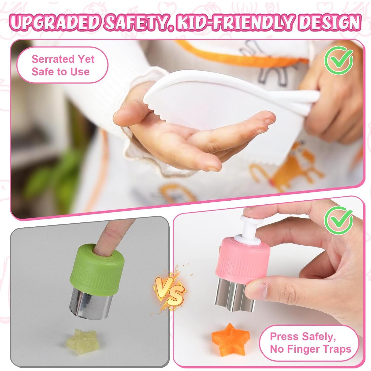 Juego de Cocina para Niños 48PCS con Cuchillos y Delantal