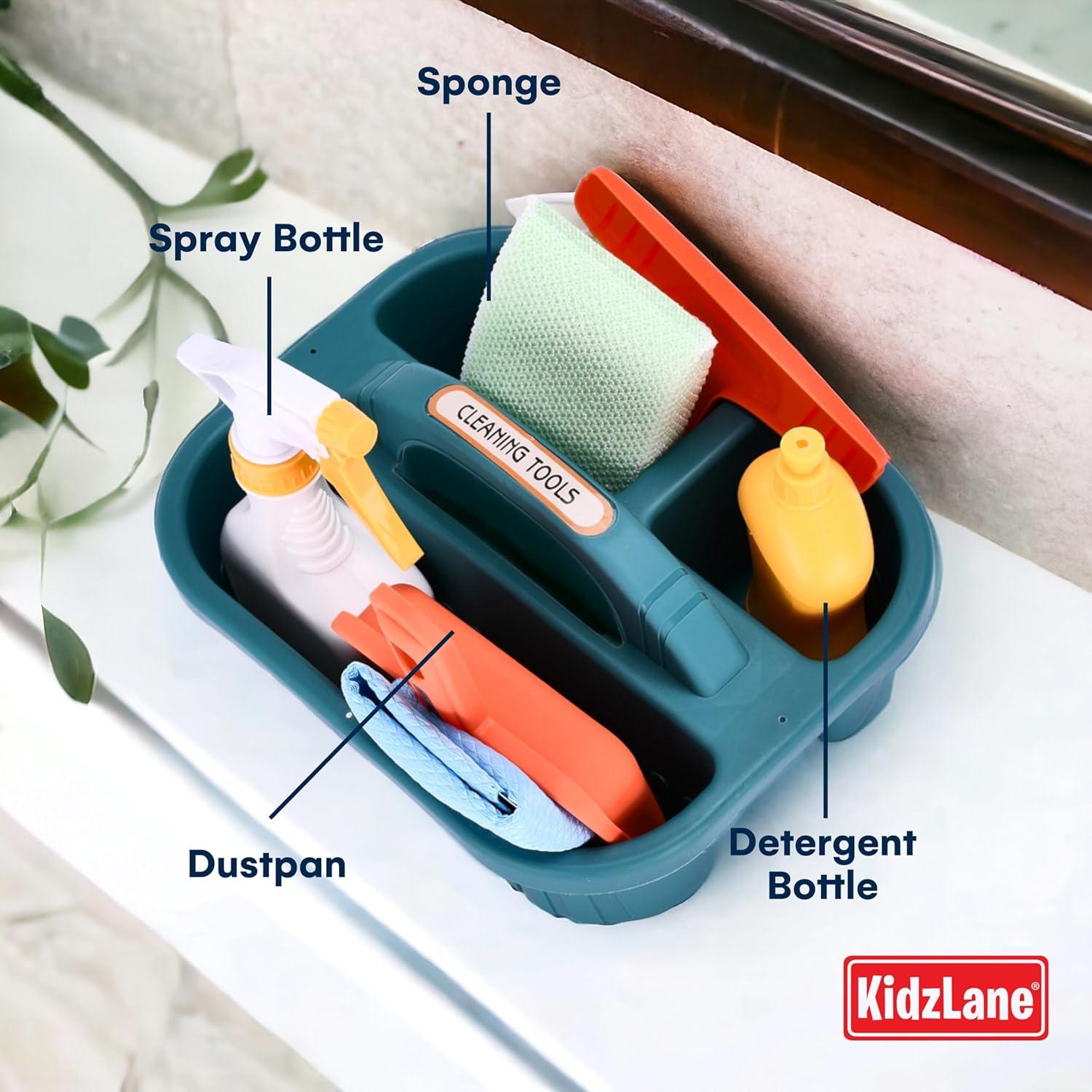 Juego de Limpieza para Niños Kidzlane 8 Piezas Plástico Verde