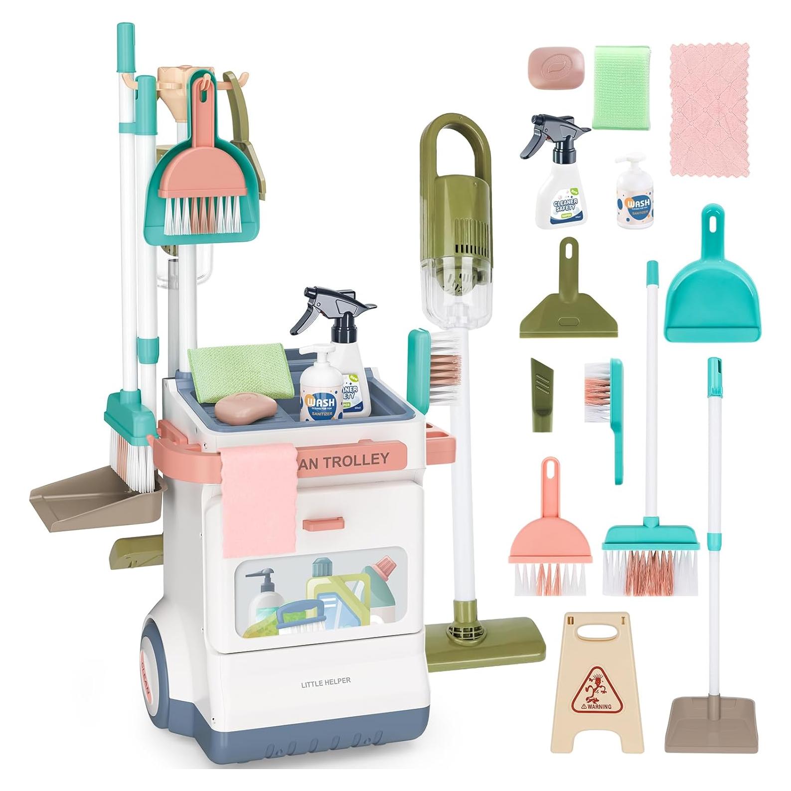 Set de Limpieza para Niños deAO 20 Piezas con Aspiradora