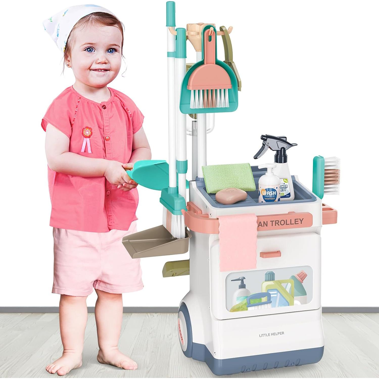 Set de Limpieza para Niños deAO 20 Piezas con Aspiradora