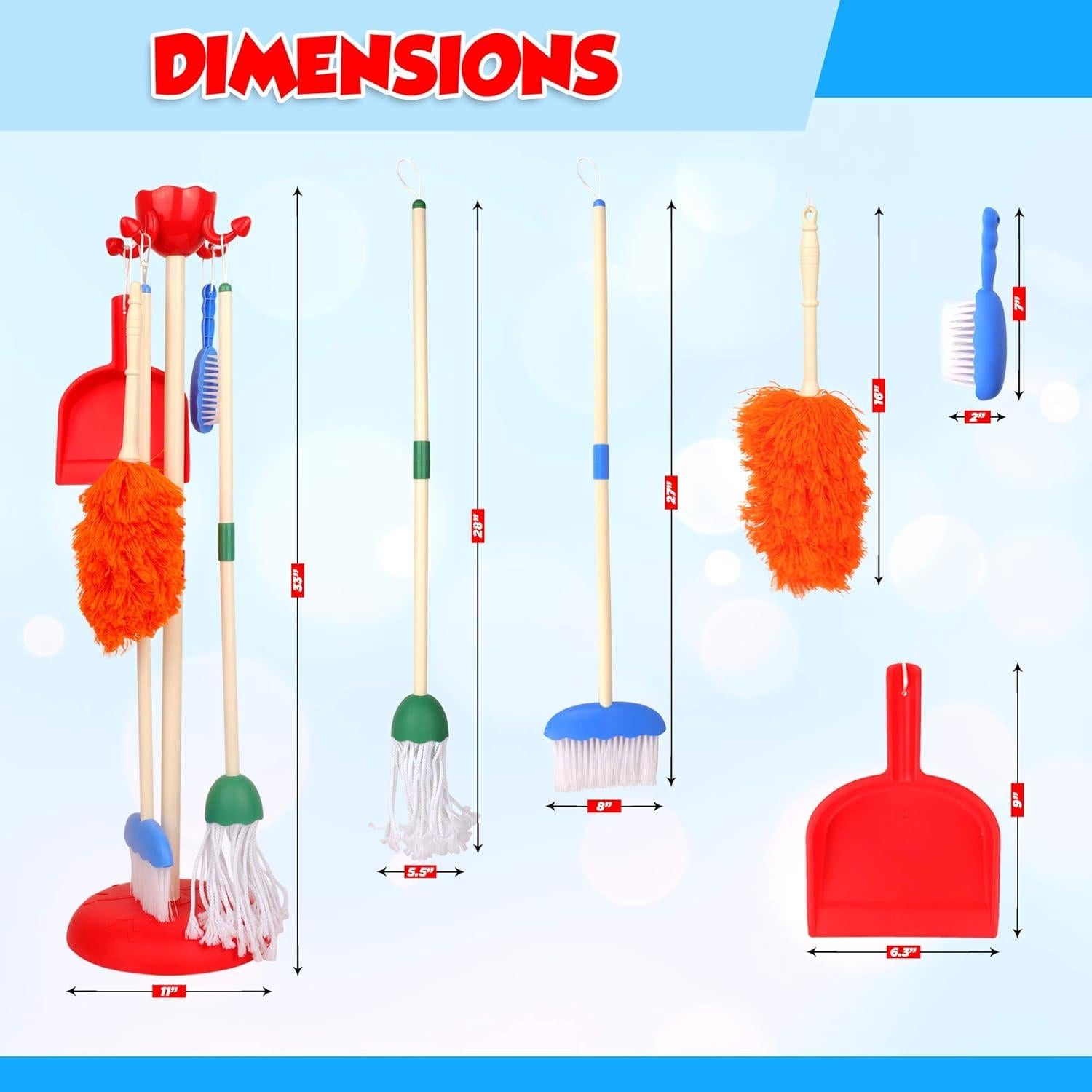 Juego de Limpieza Playkidz para Niños, 6 Piezas, Educativo