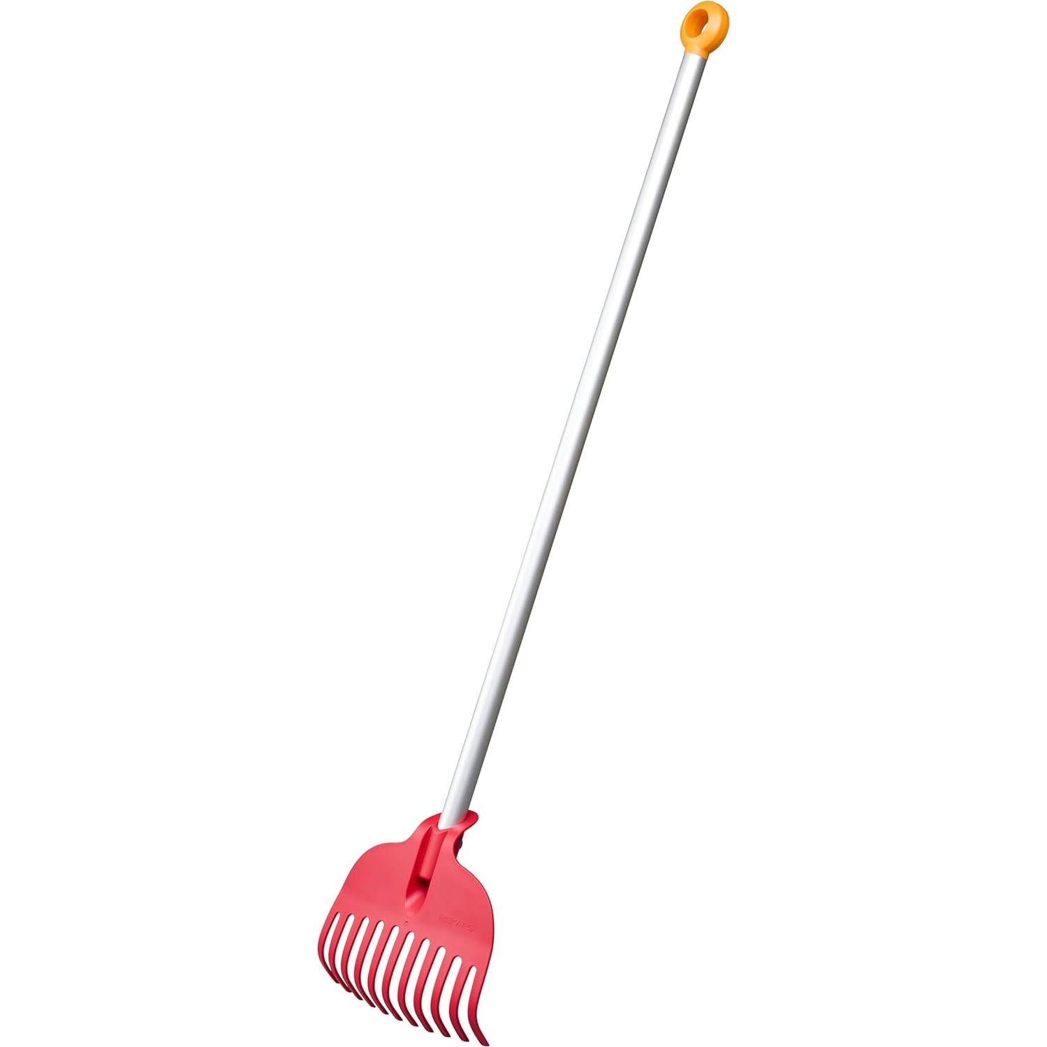 Juego de Jardinería para Niños Fiskars - Escoba y Rastrillo 2 Piezas